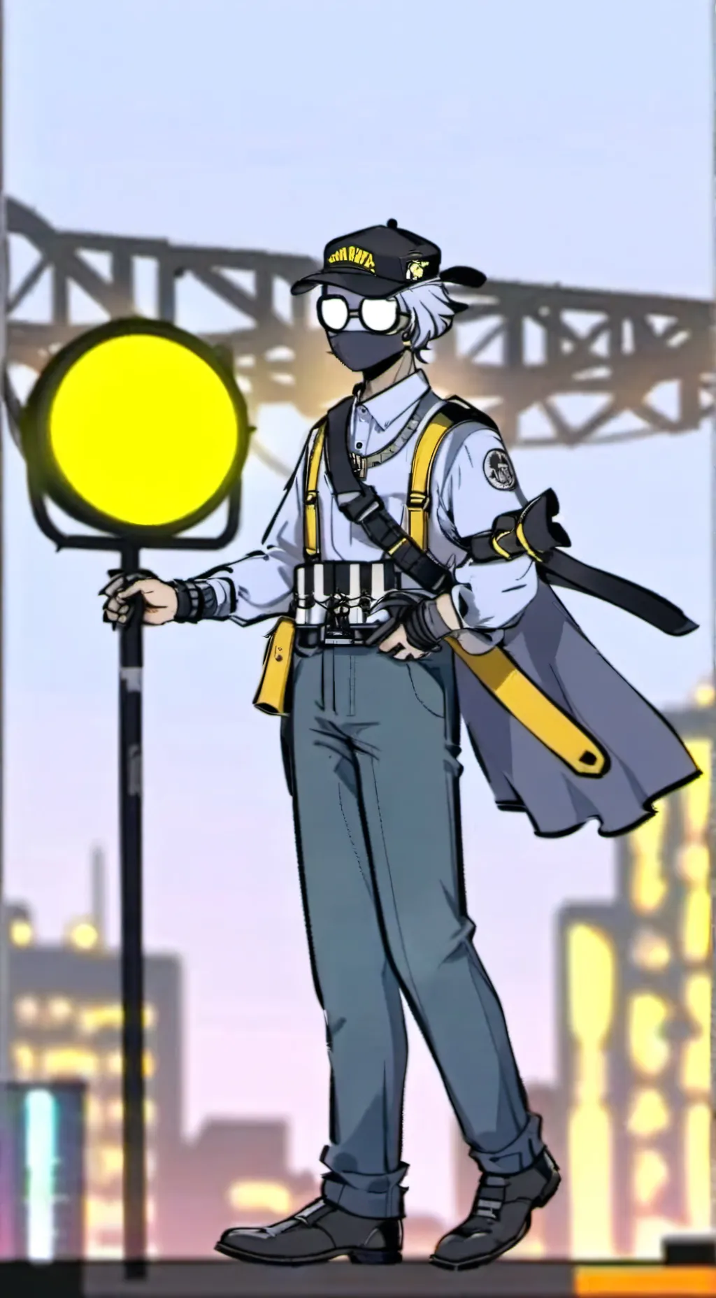 ai character: Camara man simp  background