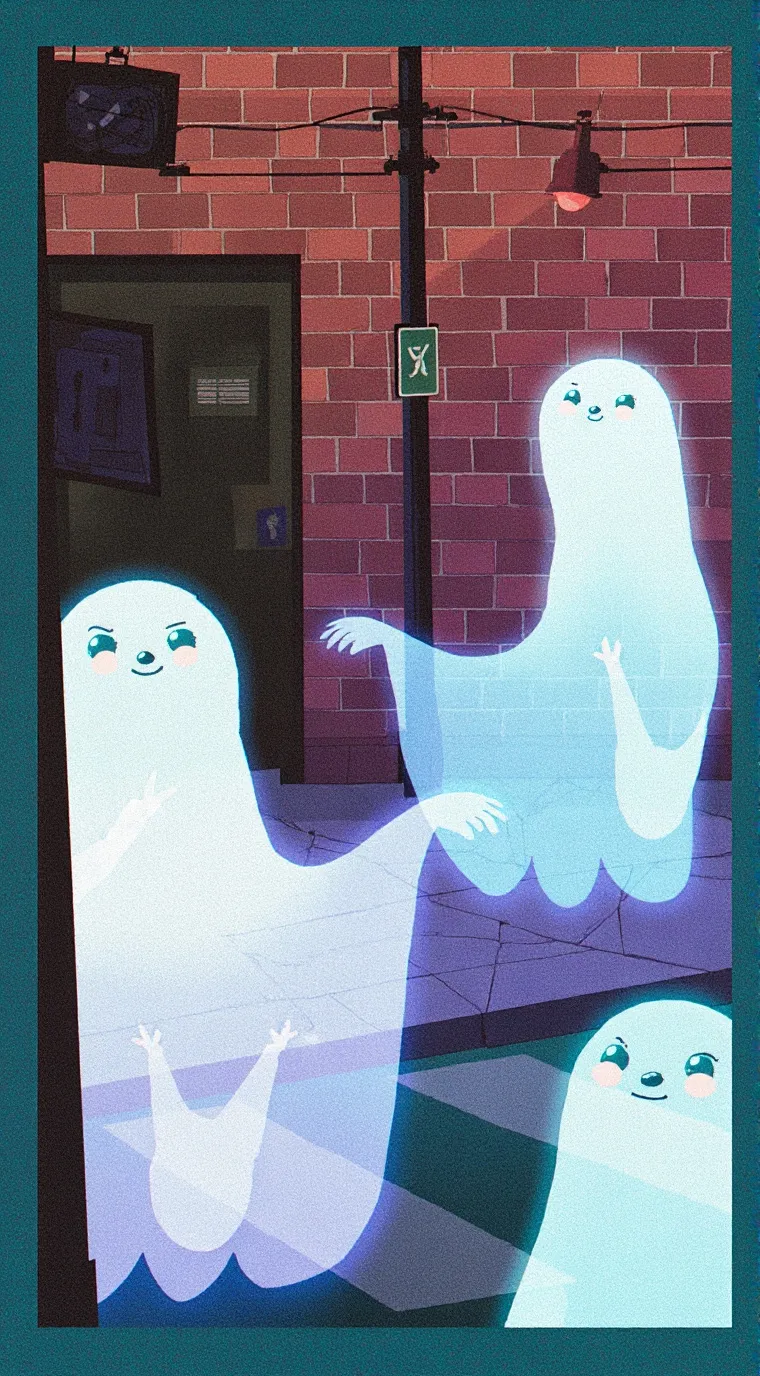 ai character: city of ghost background