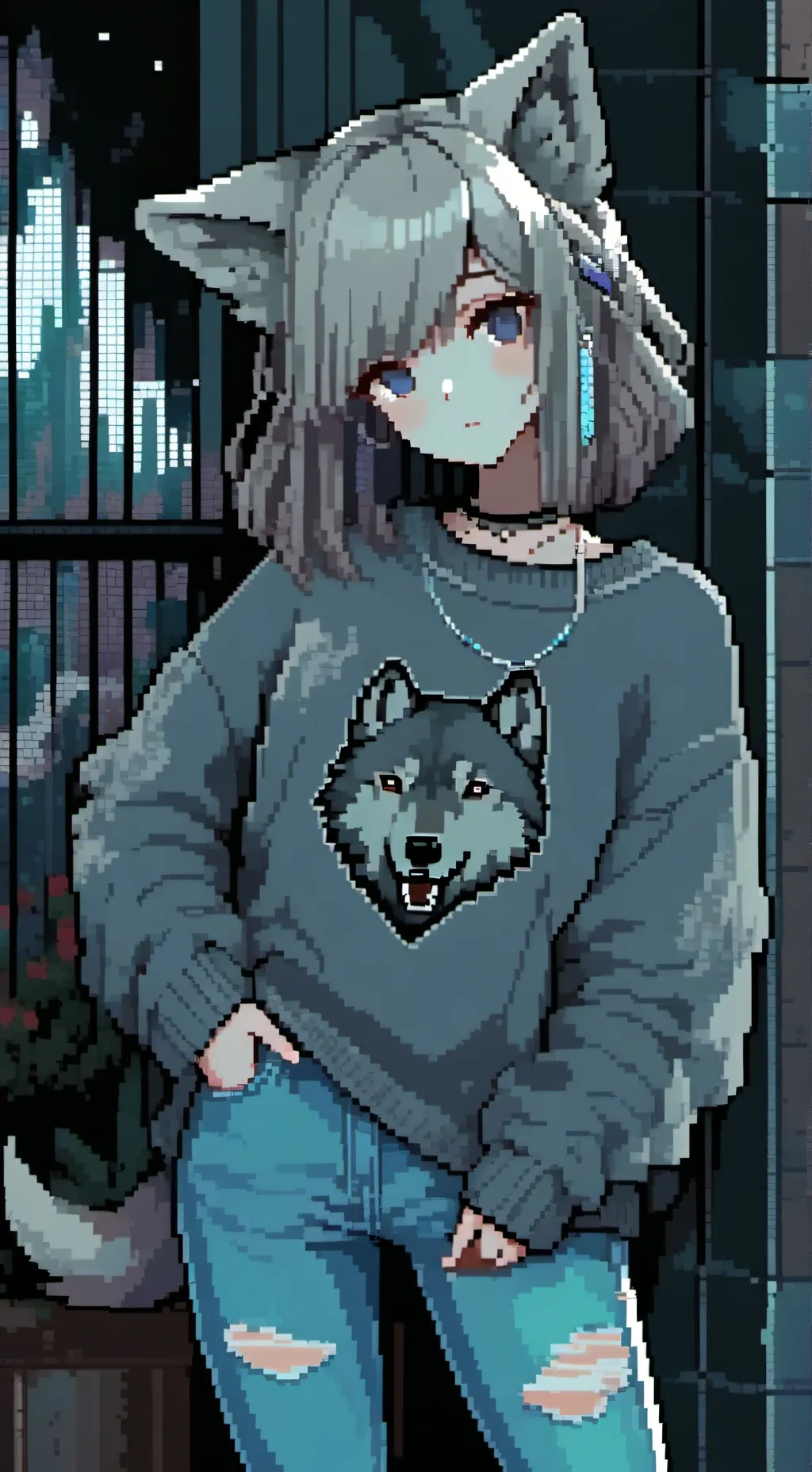 ai character: V0idSix background