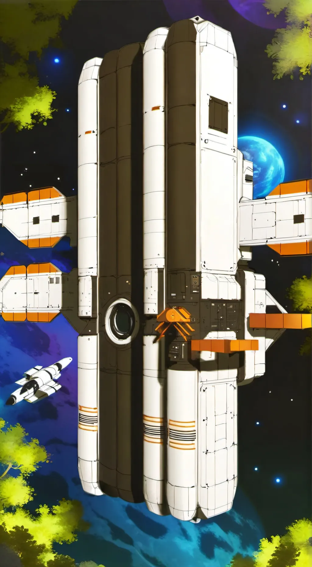 ai character: The space station background