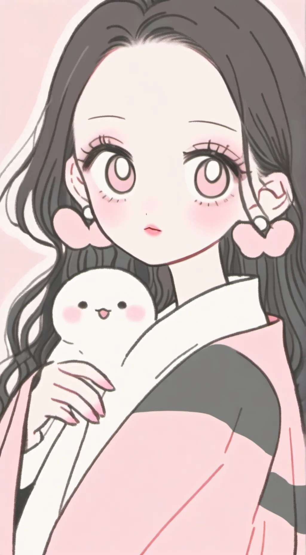 ai character: rose background