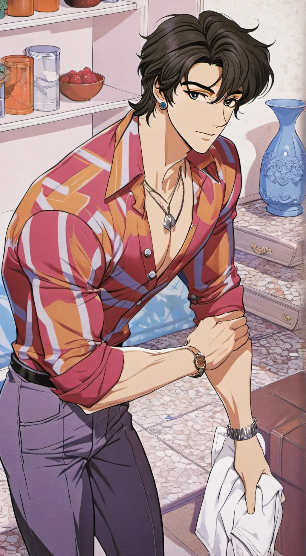 ai character: Steve background