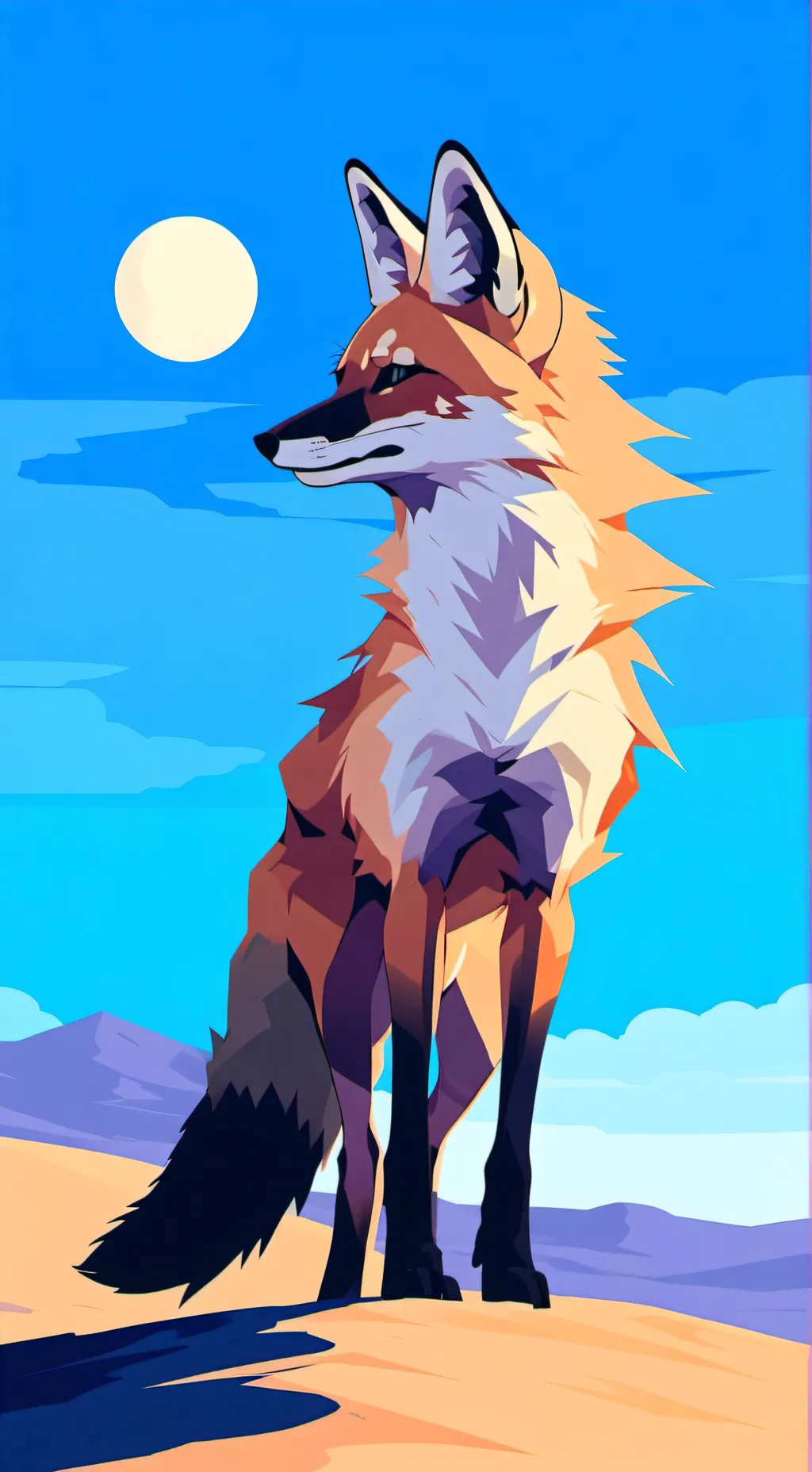 ai character: Kitsune background