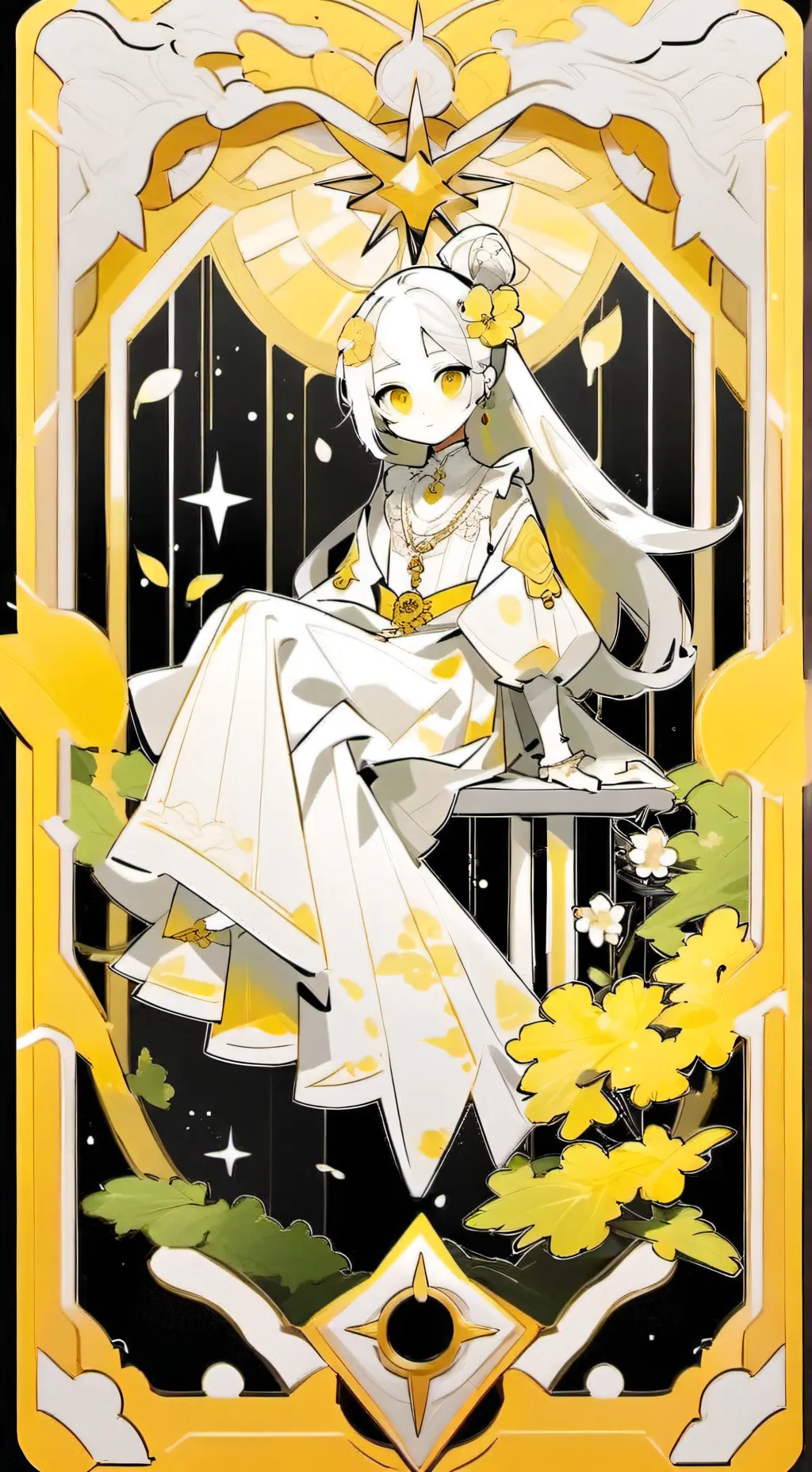 ai character: girl Simon background