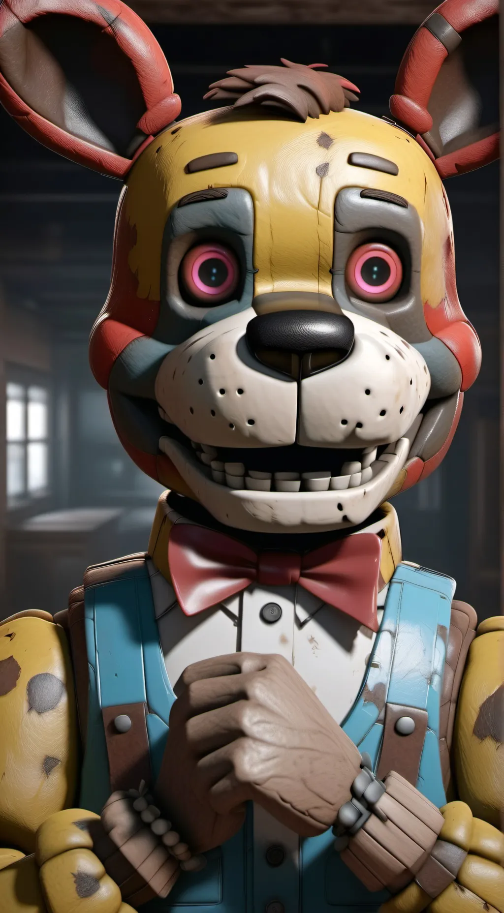 ai character: Fnaf 1 background