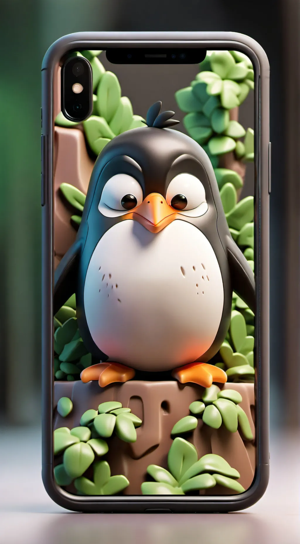 ai character: Phone is corrupted background