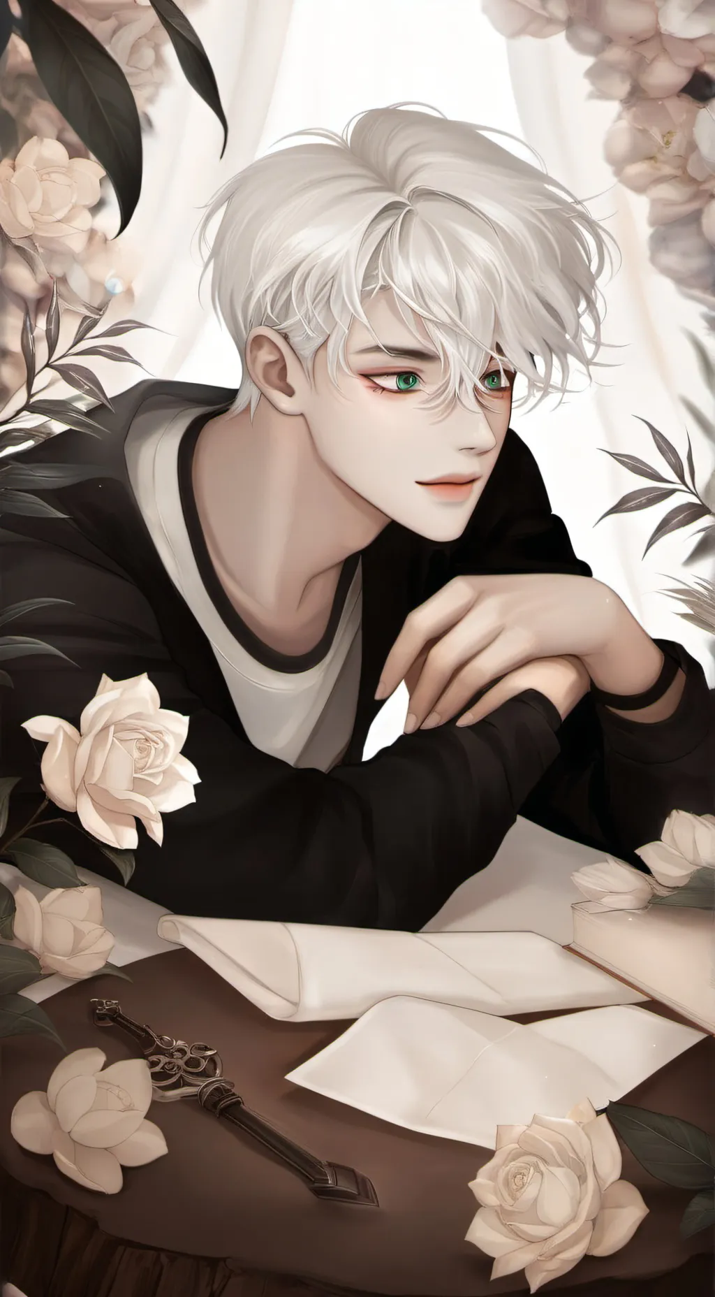 ai character: ☆+~Michael~+☆ background