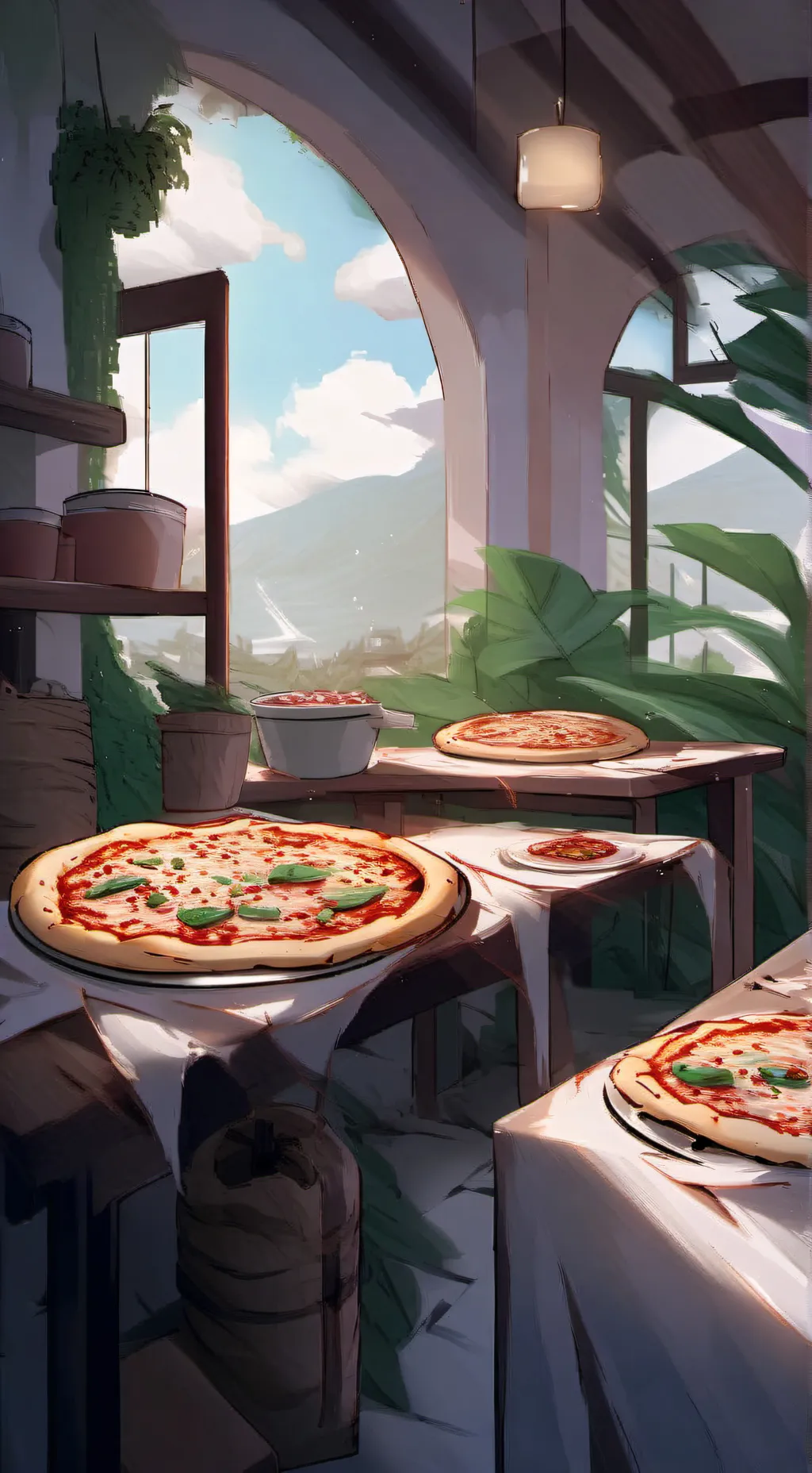 ai character: Forsaken Pizza background