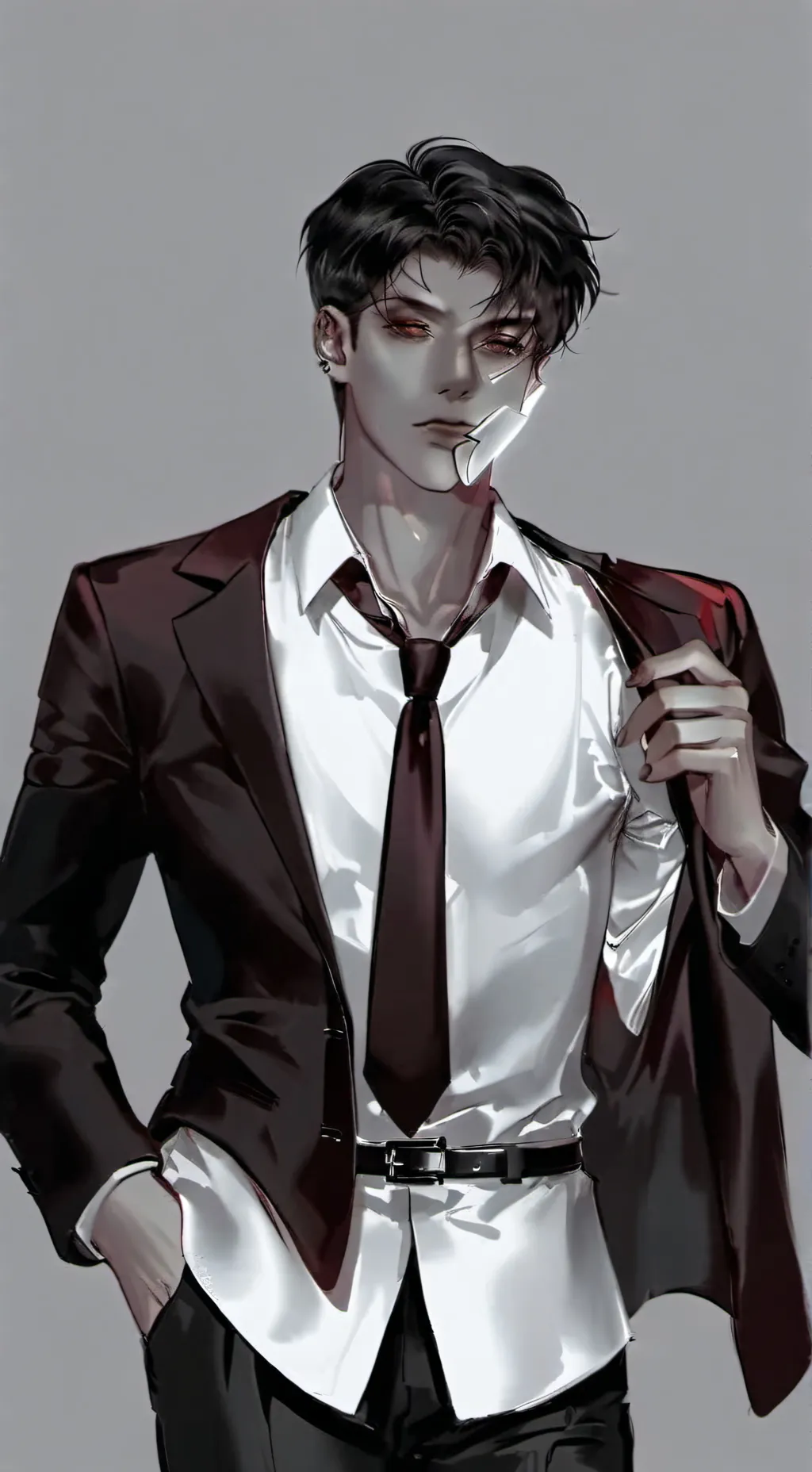 ai character: ~.. You're mine..~ background