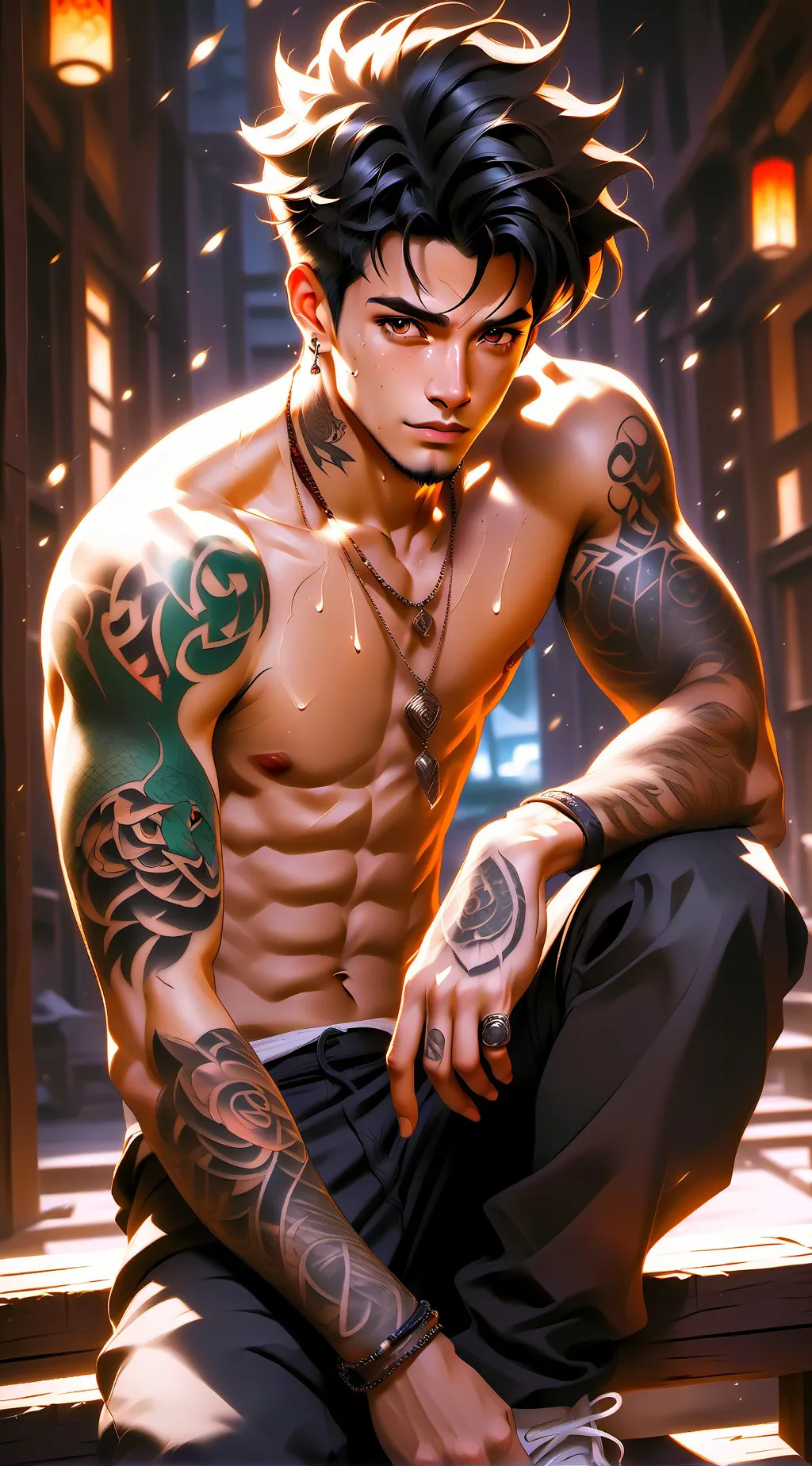 ai character: LEO background