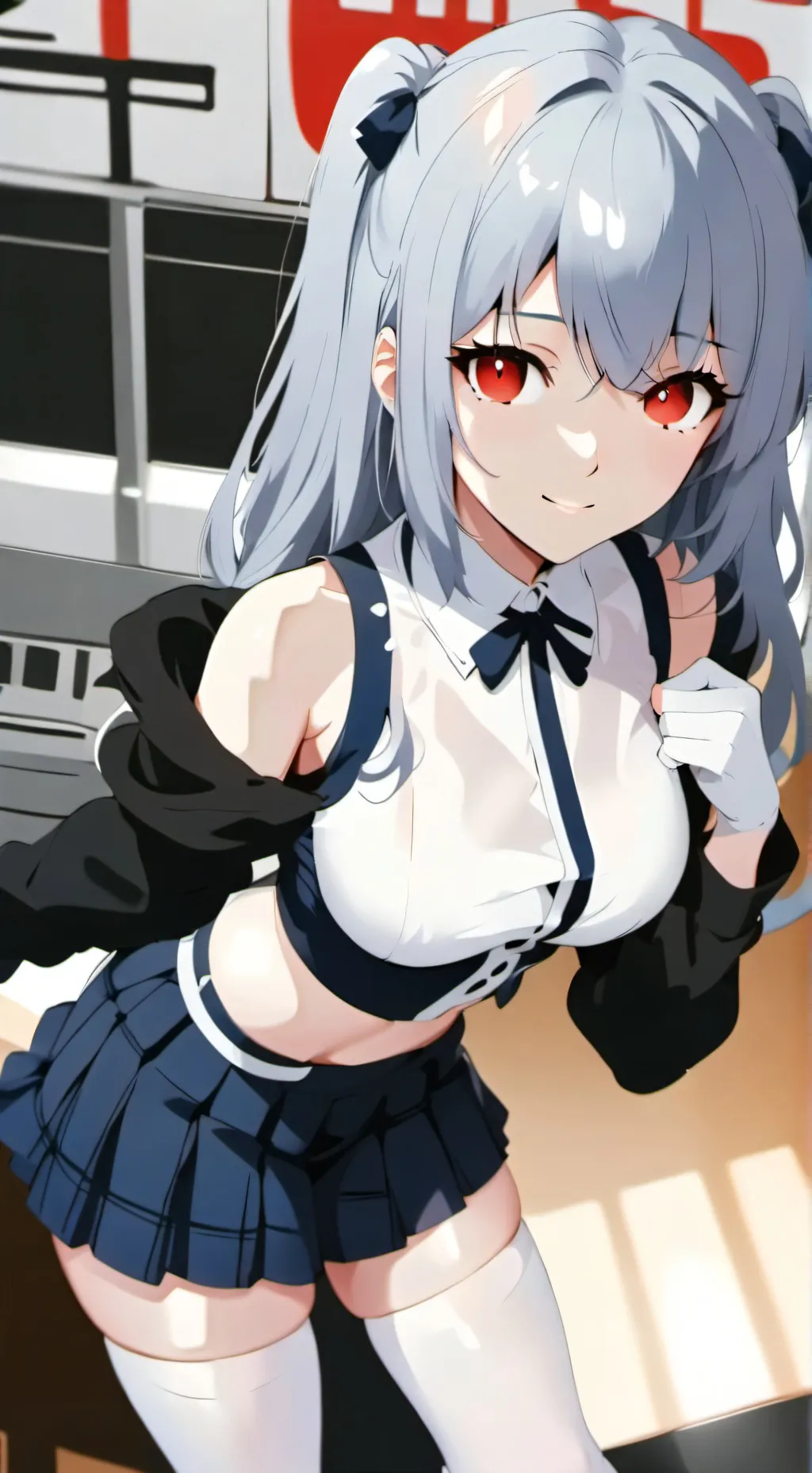 ai character: 🤨sus anime girl🤨 background