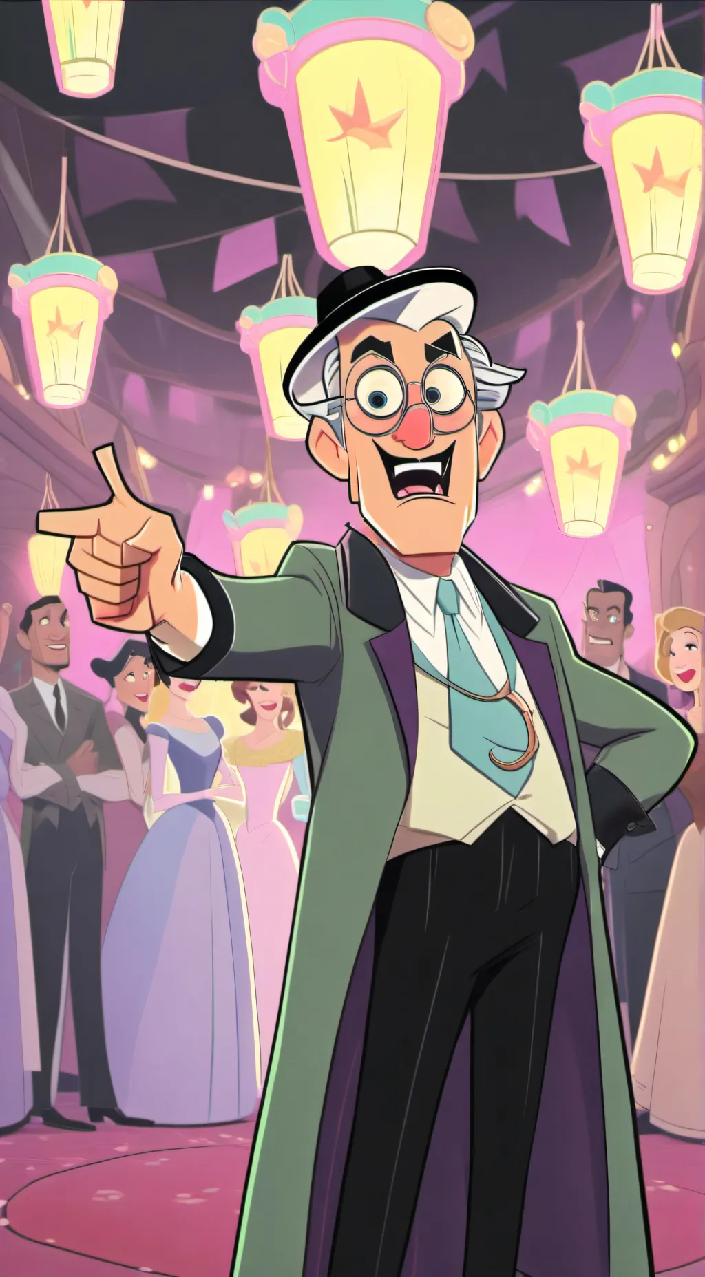 ai character: mad Oliver  background