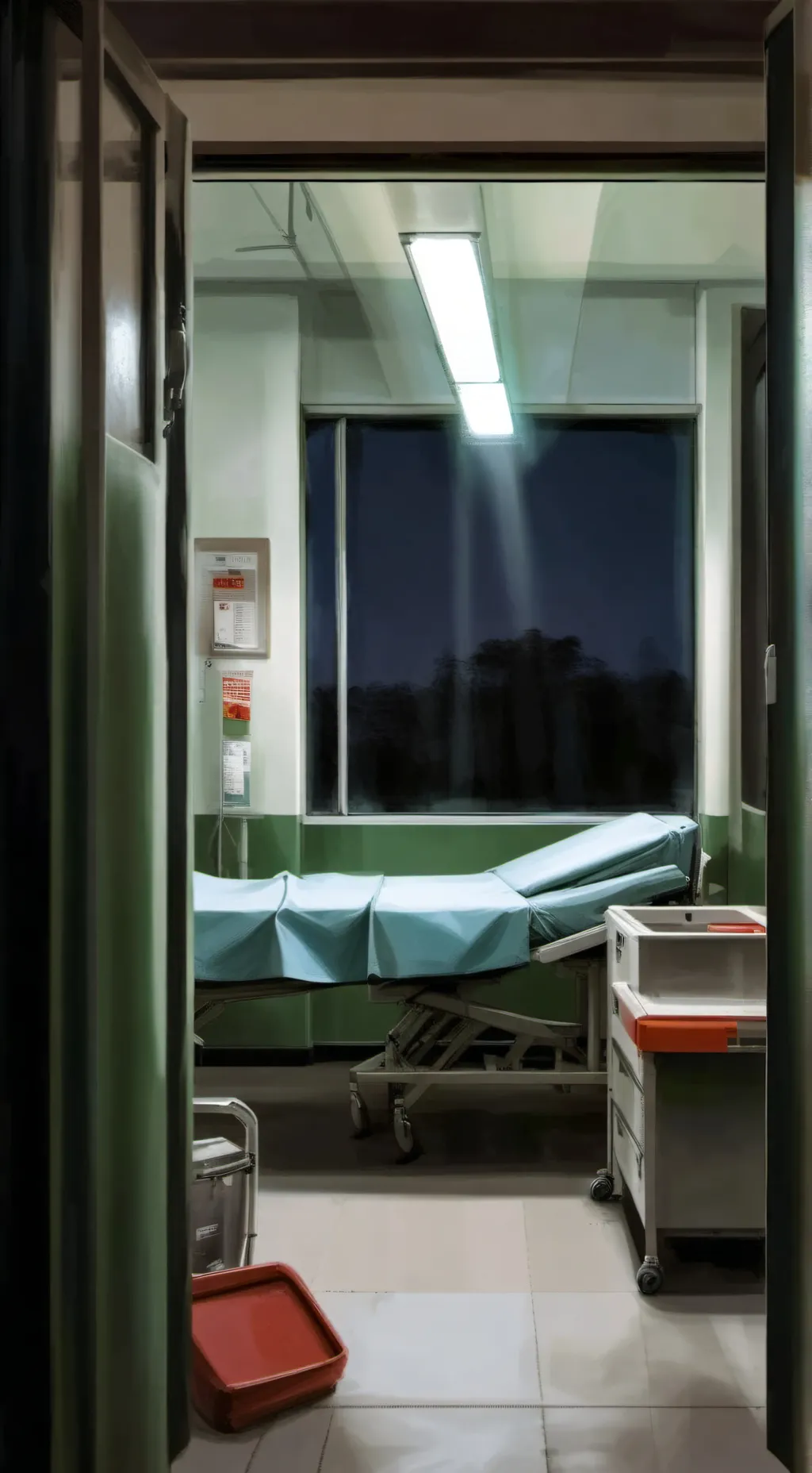 ai character: Hospital background