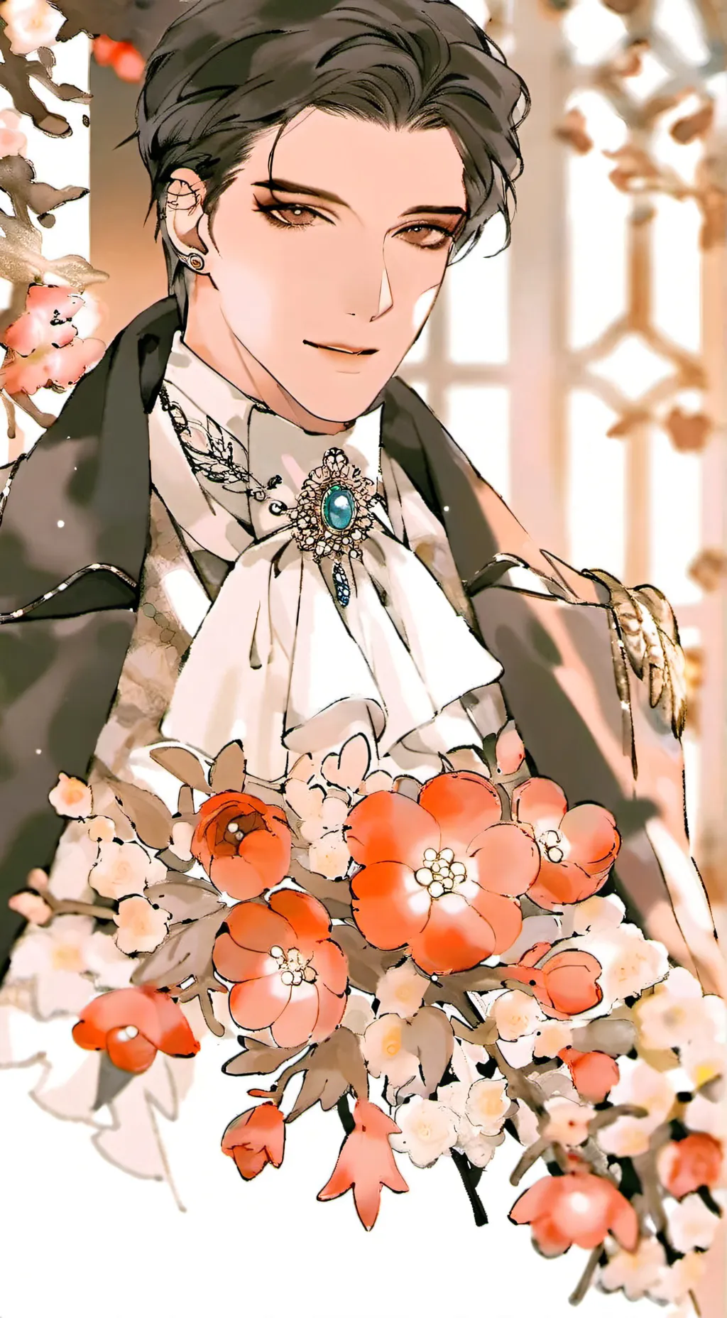 ai character: jake~🌹 background