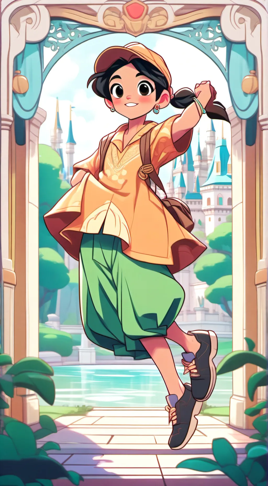 ai character: celeste background