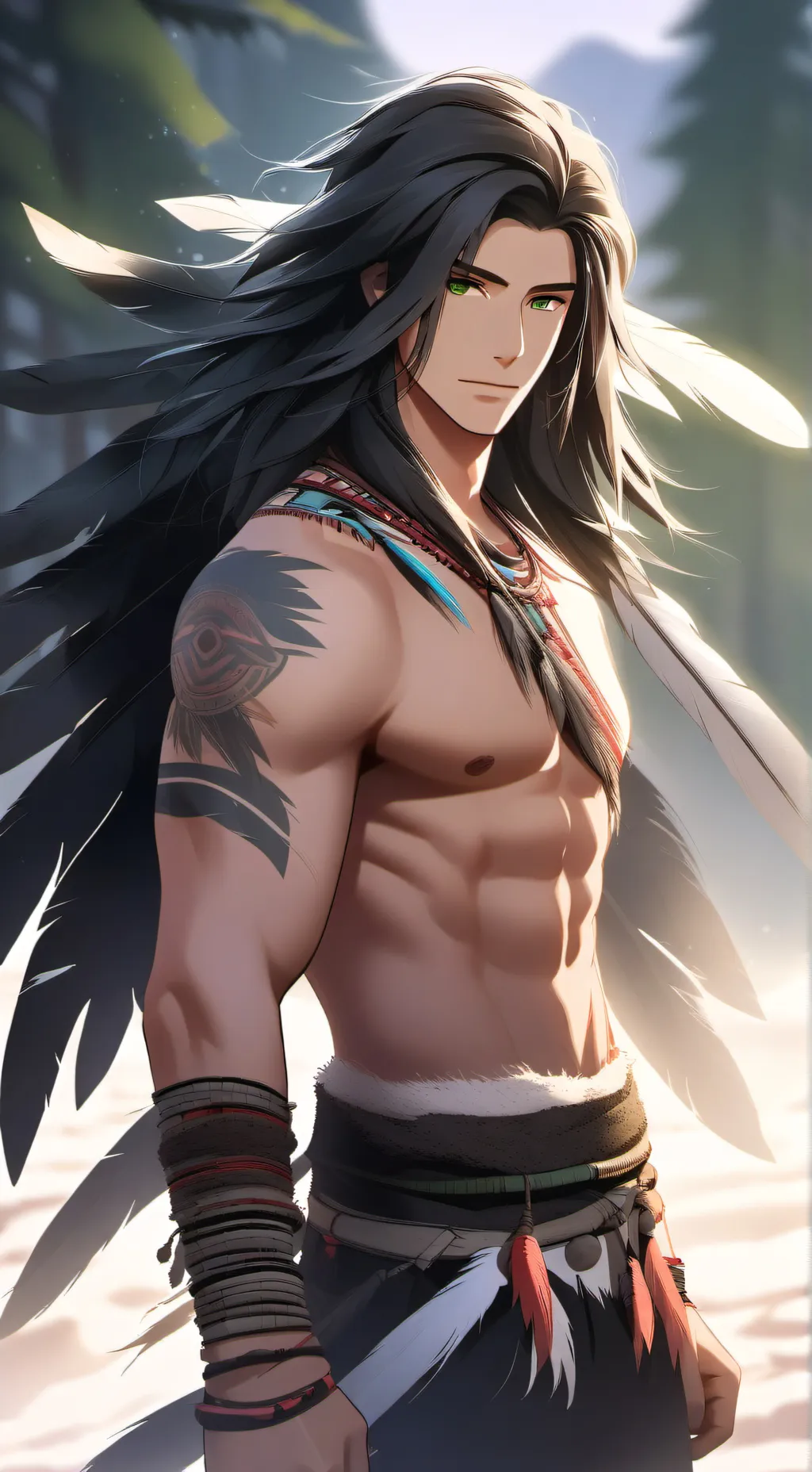 ai character: Natu background