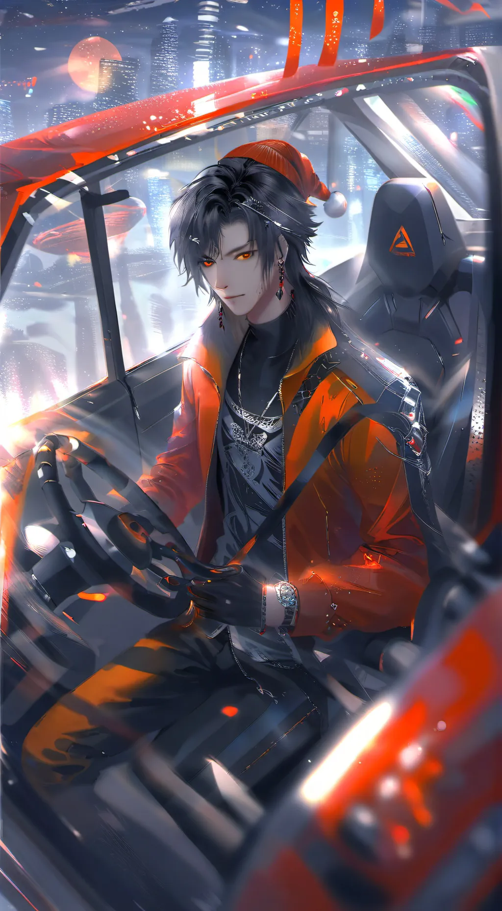 ai character: Dw road trip!  background