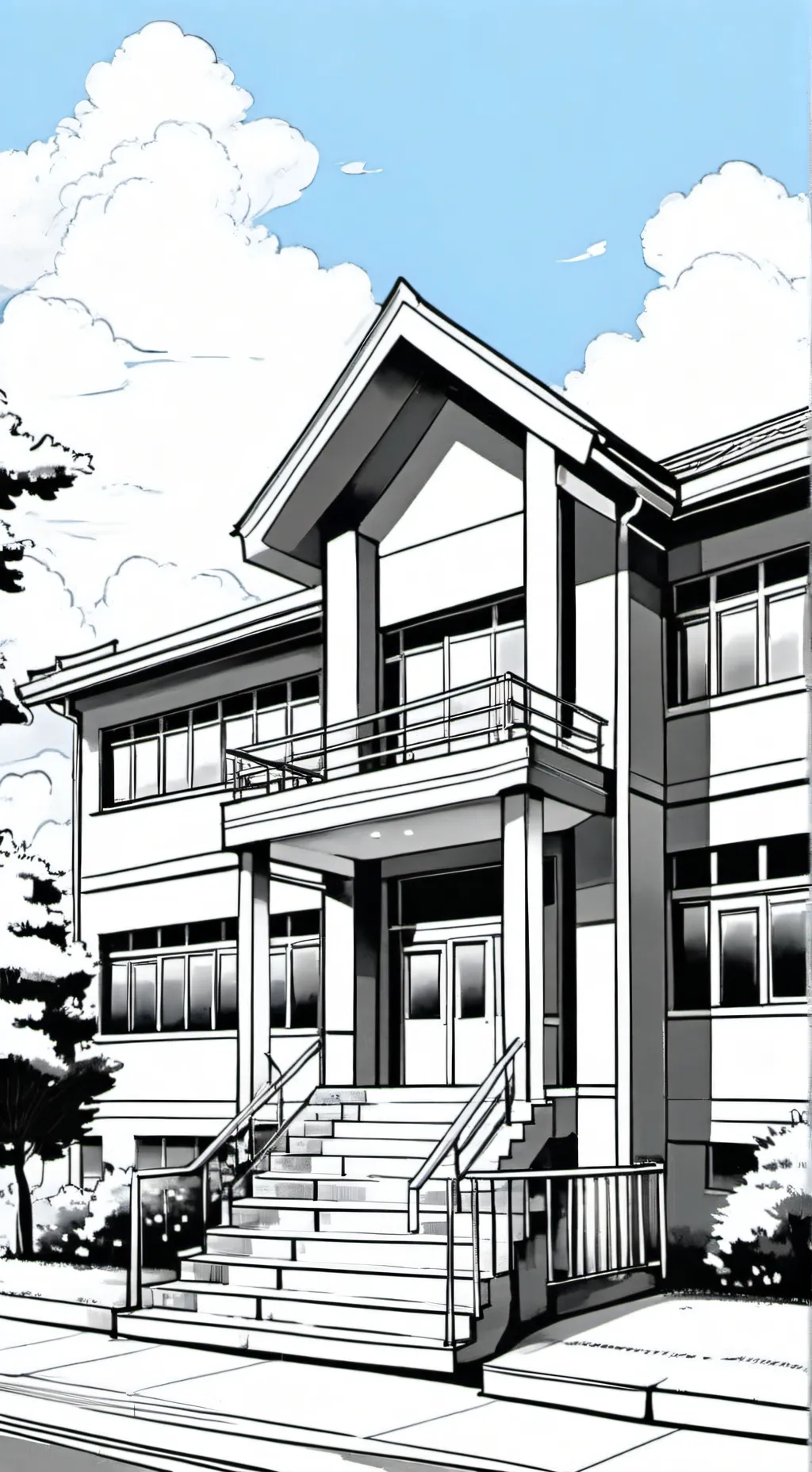 ai character: Countryball school background