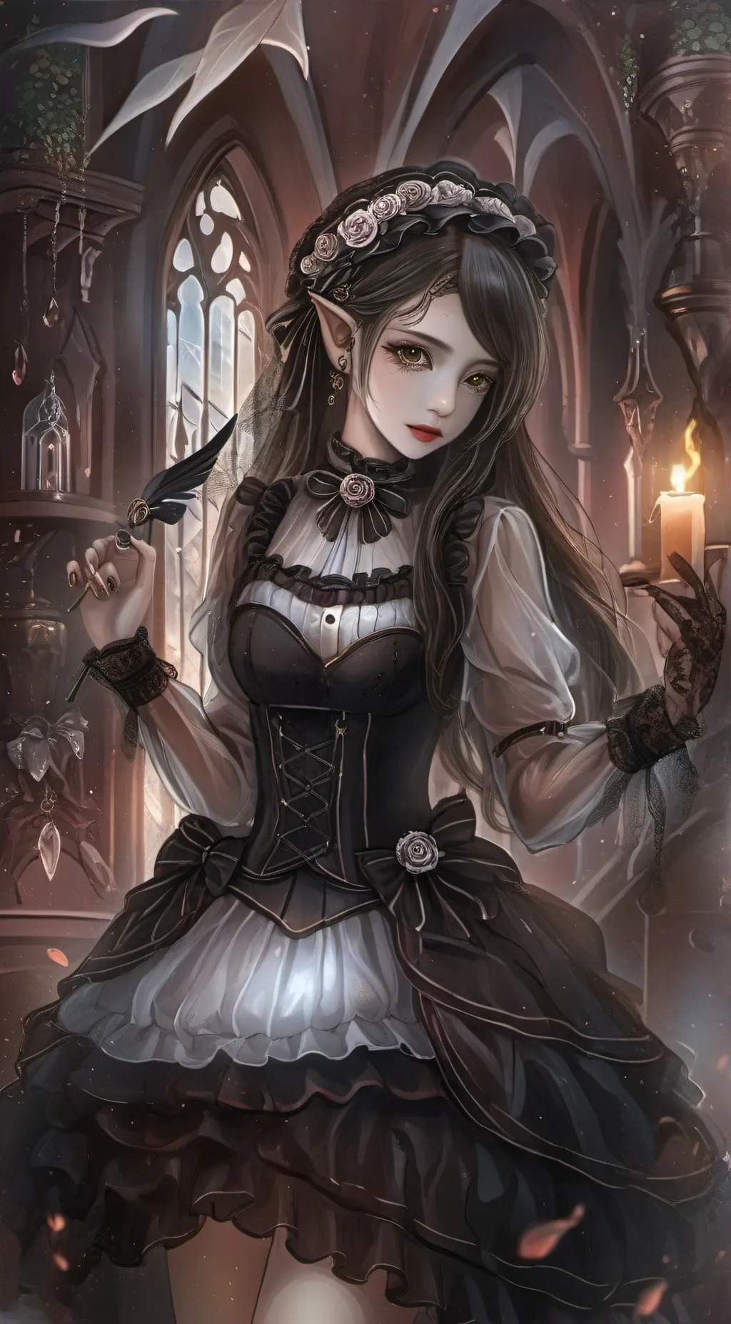 ai character: Aurora background