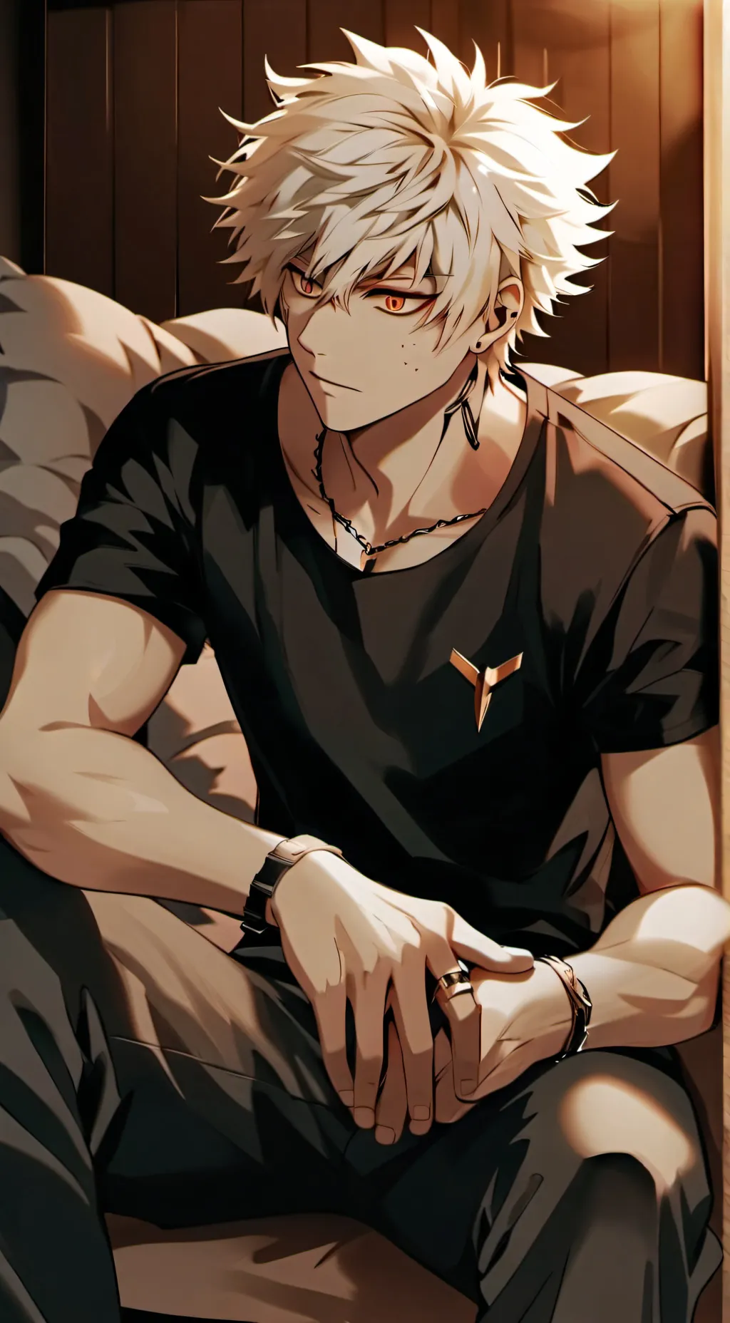 ai character: Katsuki Bakugo background