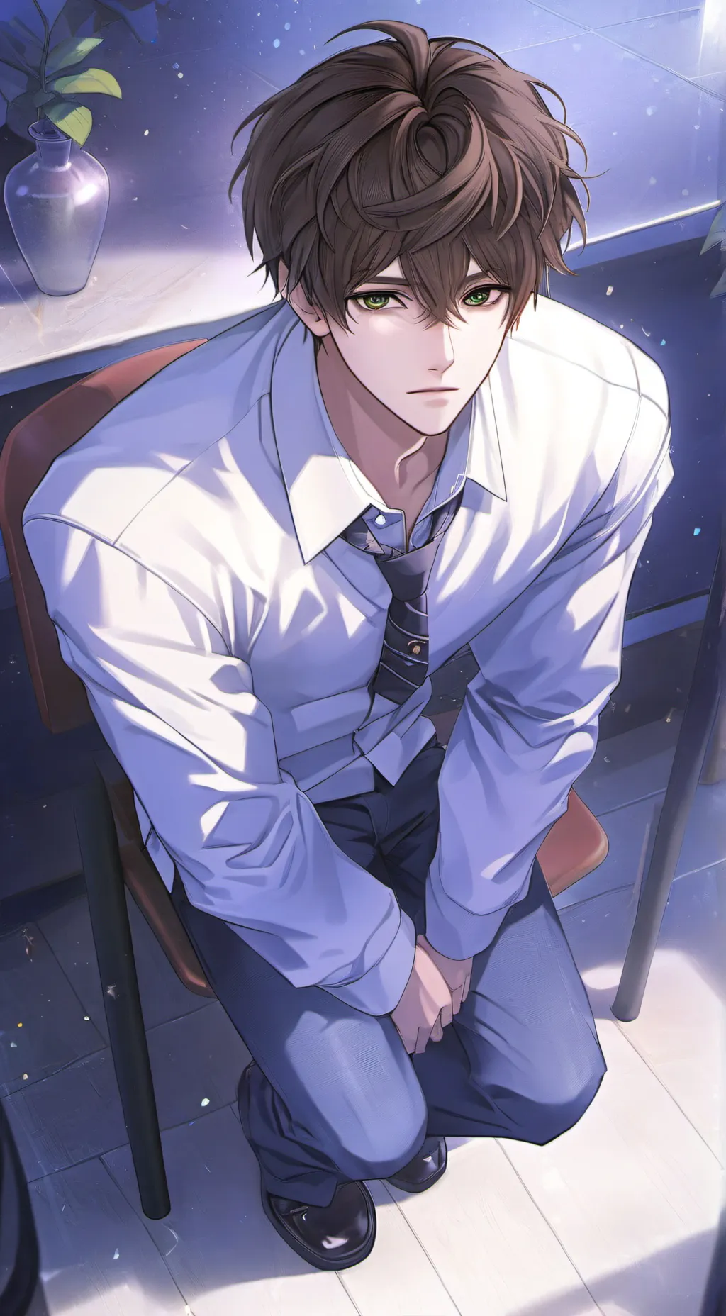 ai character: Interrupting Partner background