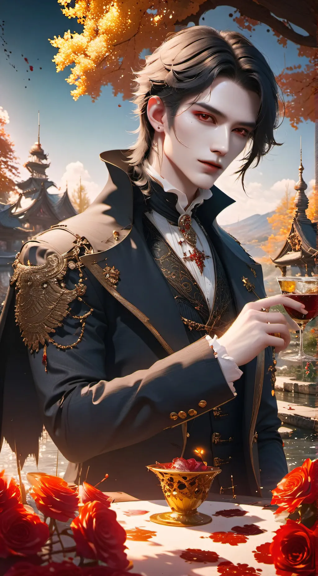 ai character: Lucifer  background