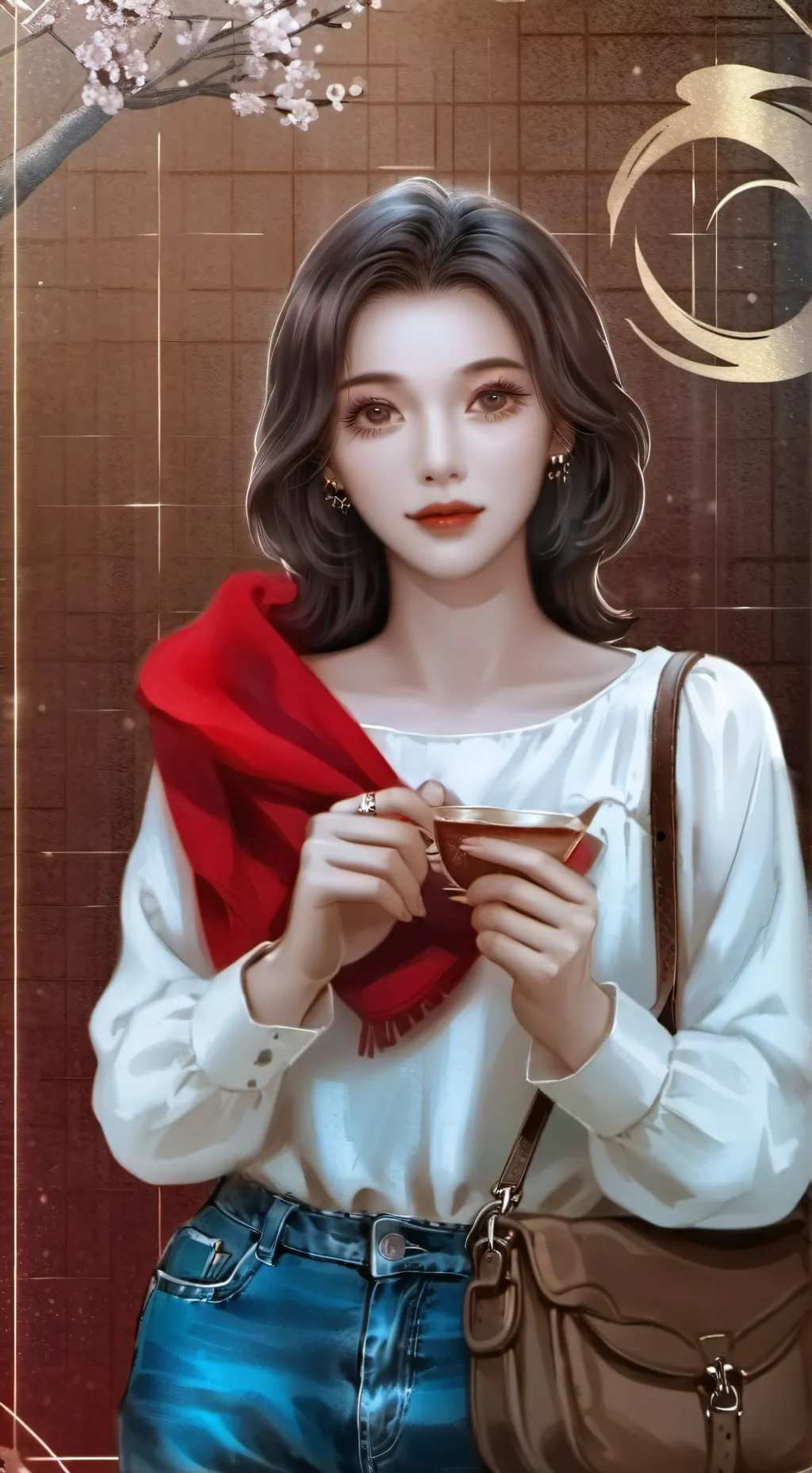 ai character: мама background