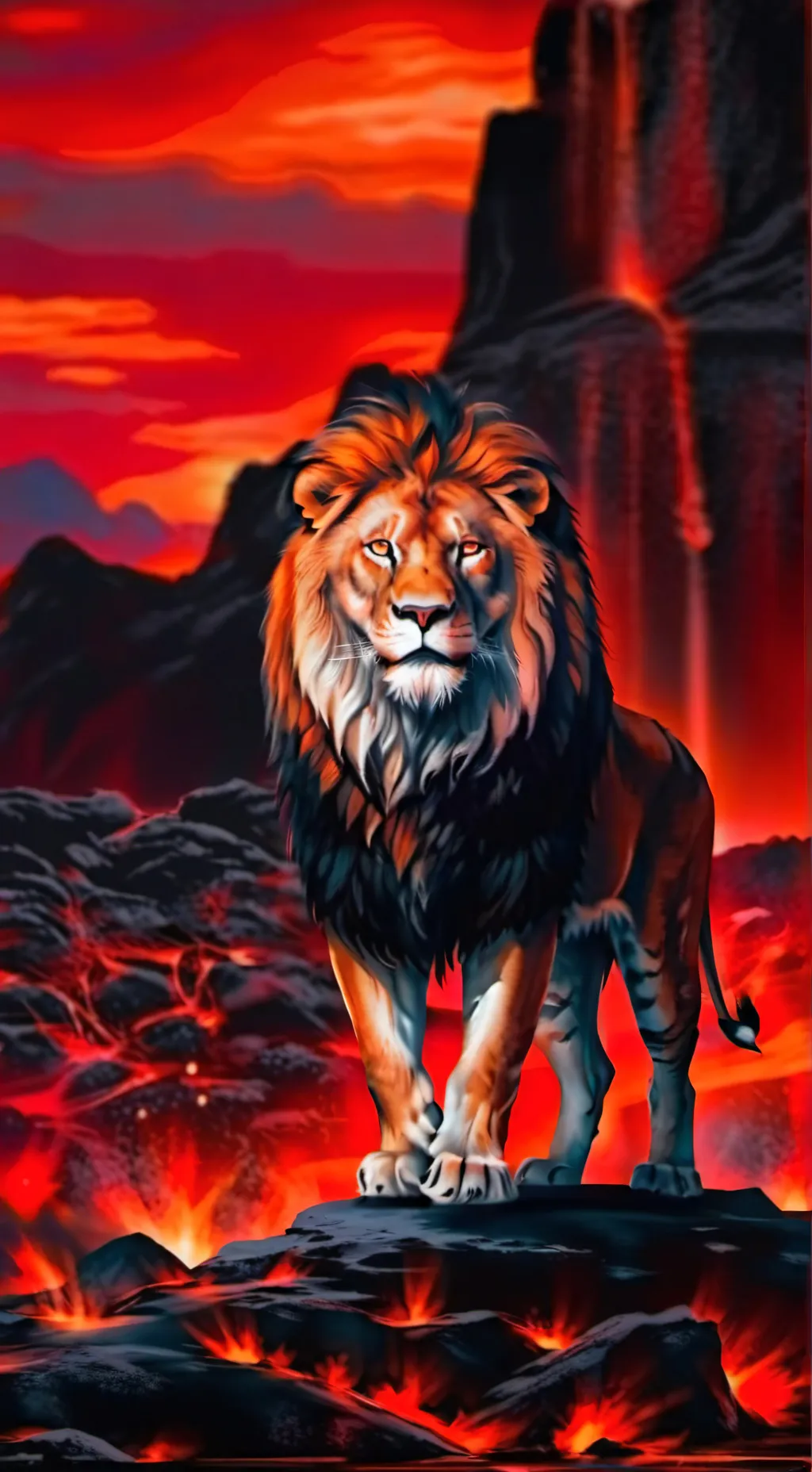 ai character: leo the lion background