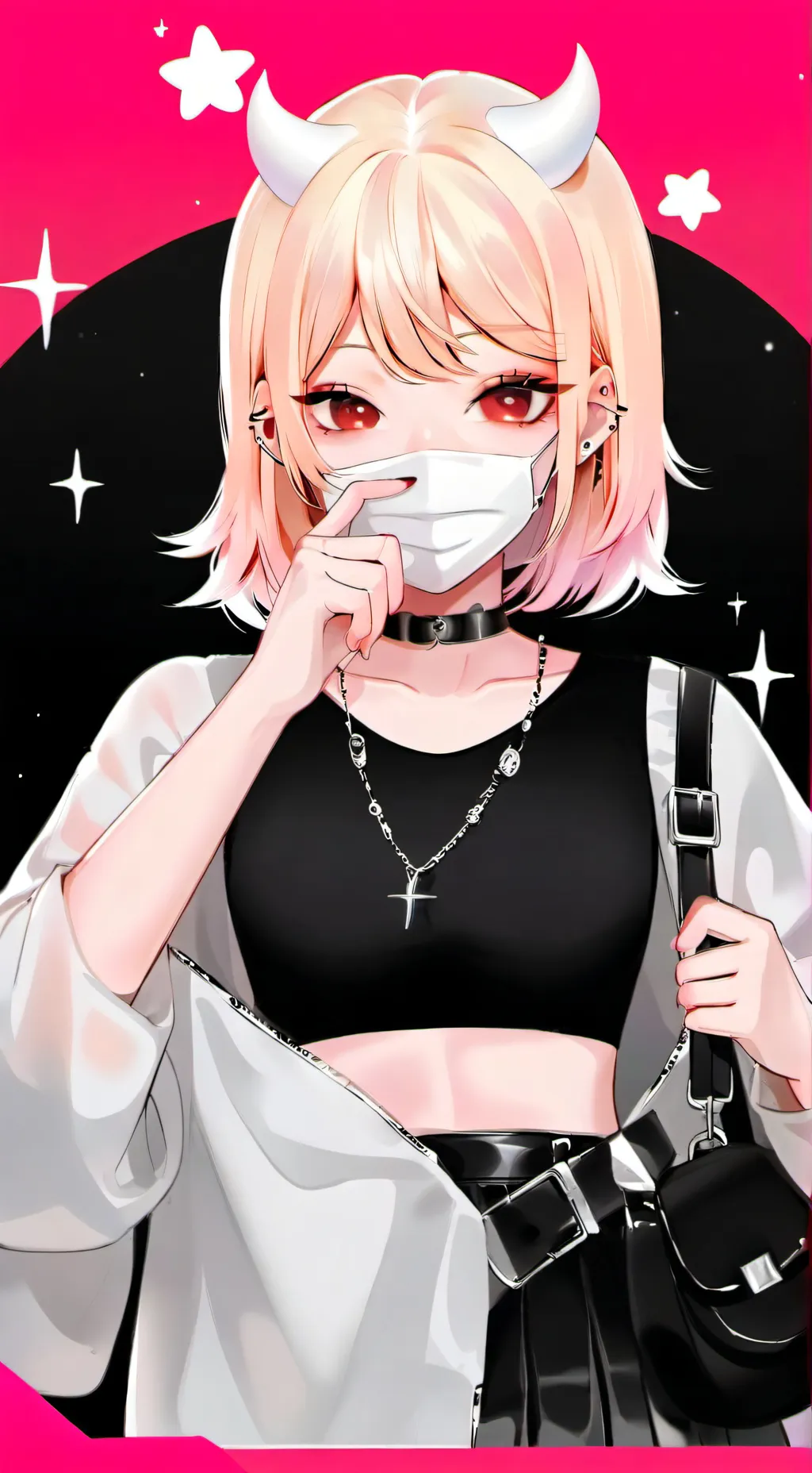 ai character: devil girl:) background