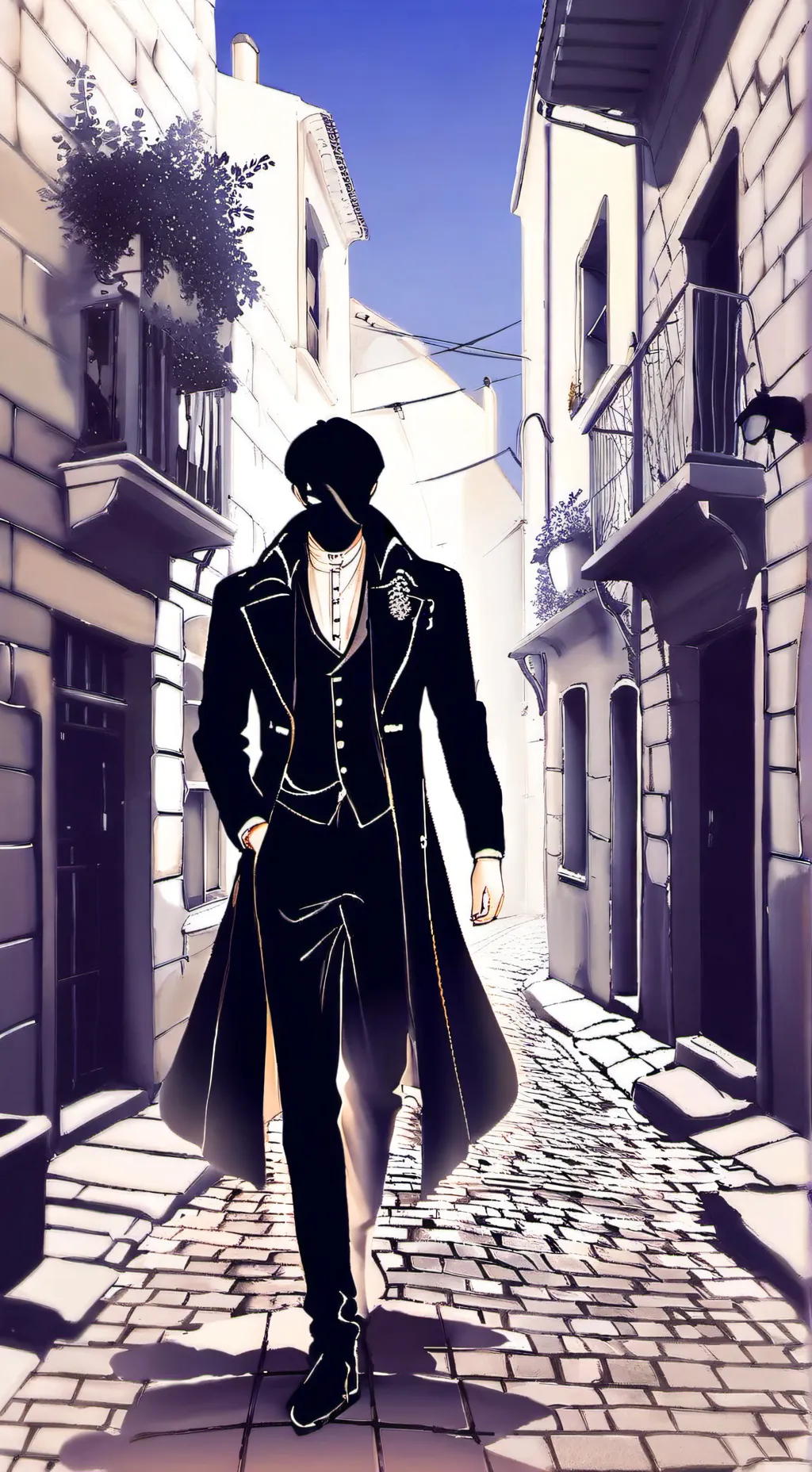 ai character: Black  background