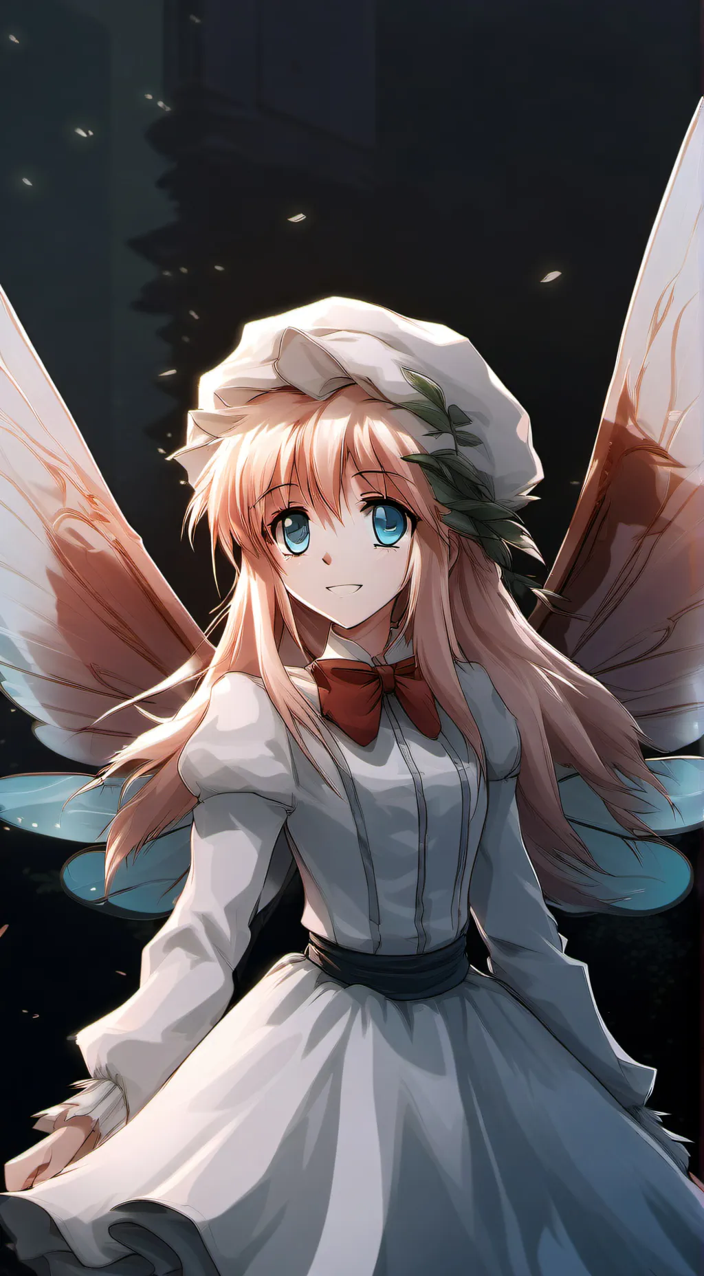 ai character: lily white background