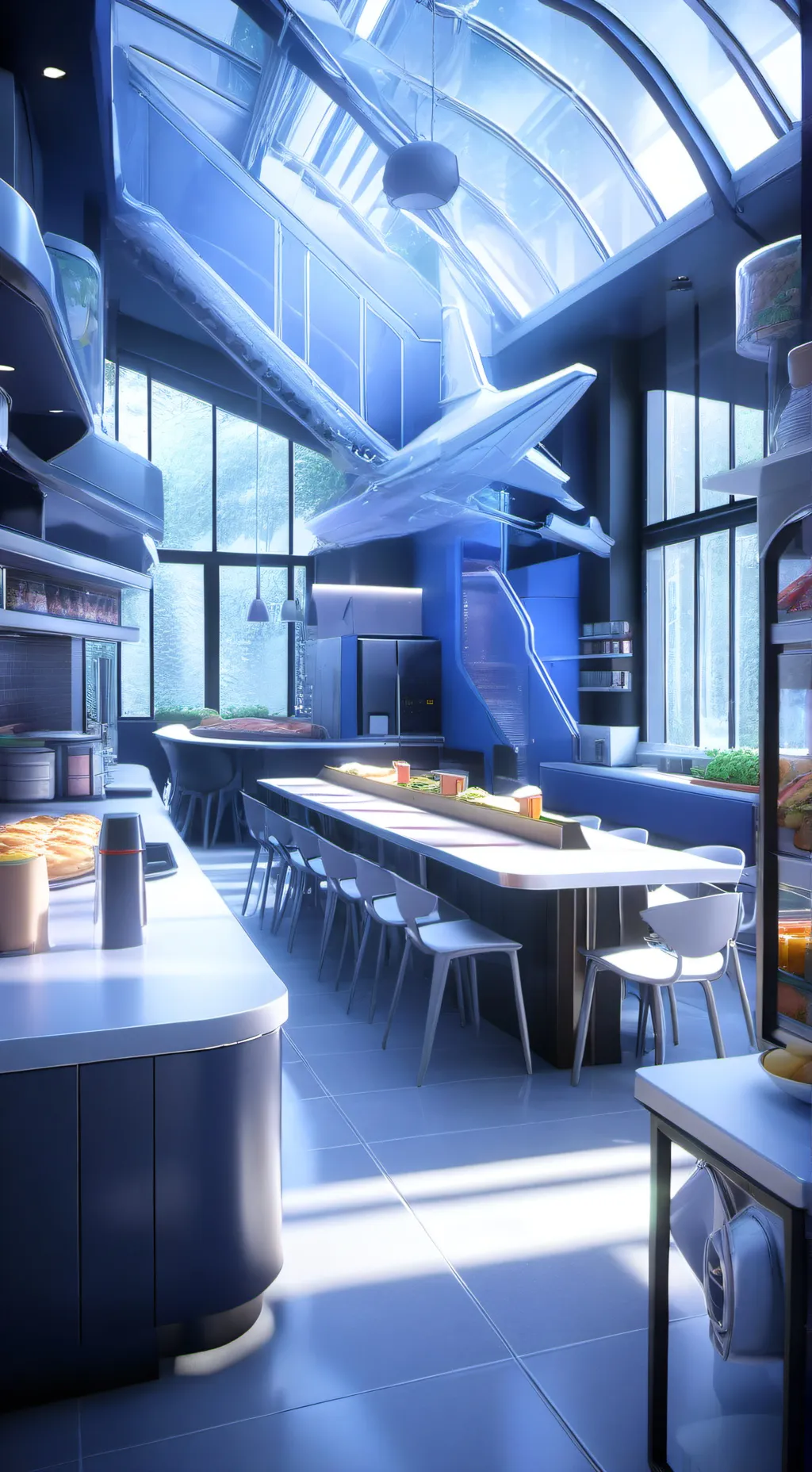 ai character: ✨fast food house✨ background