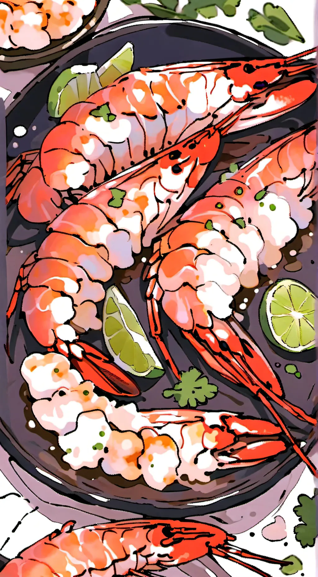 ai character: Shrimpo  background