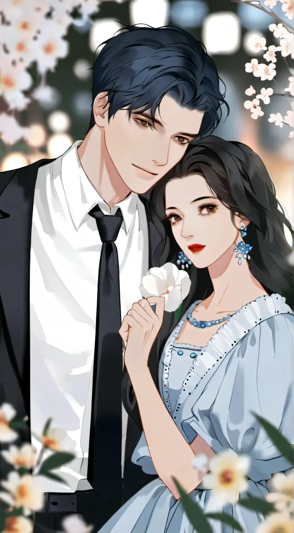 ai character: famille originale  background