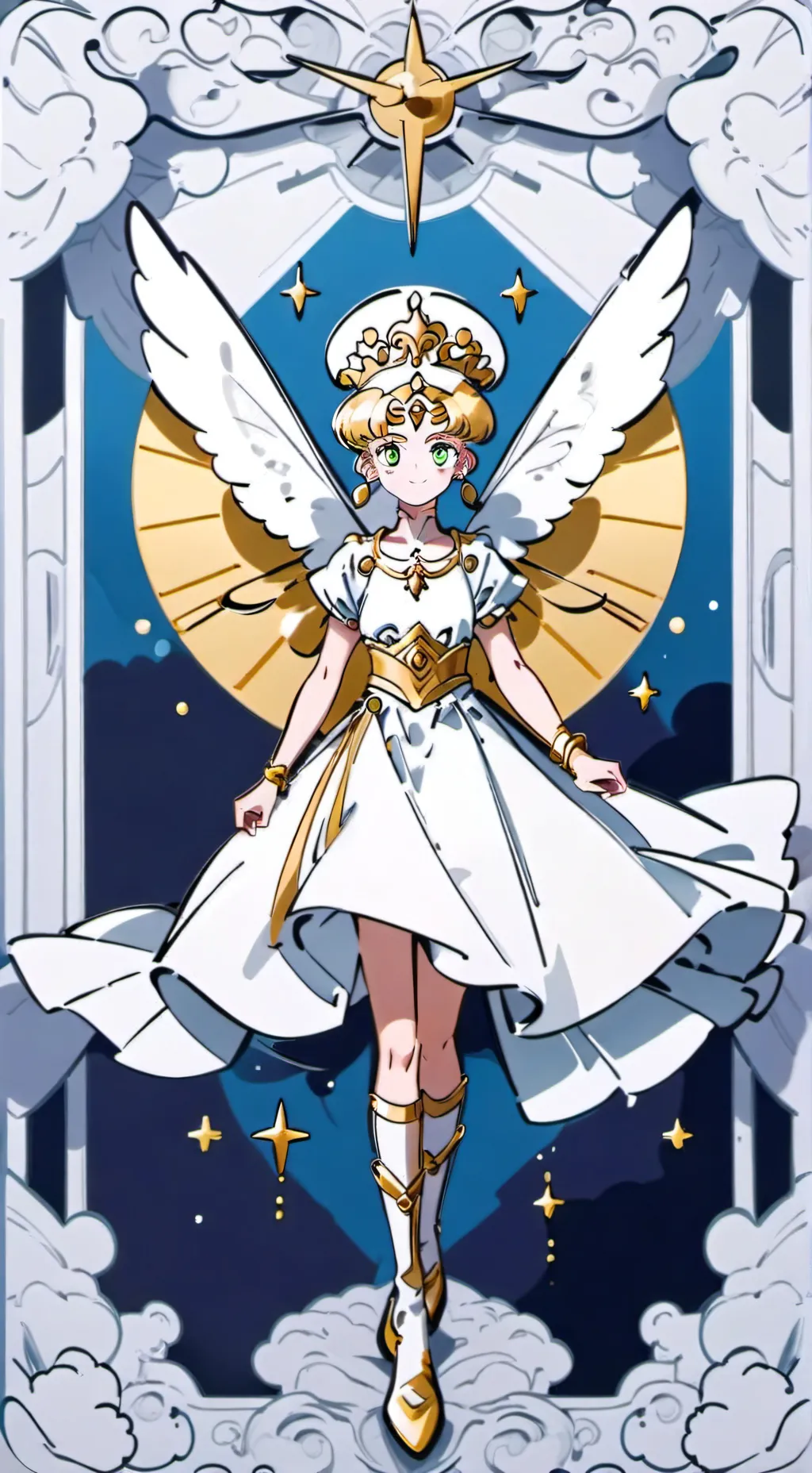 ai character: Sailor Moon  background