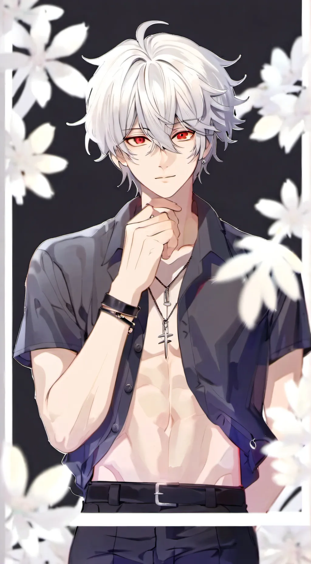 ai character: ash background