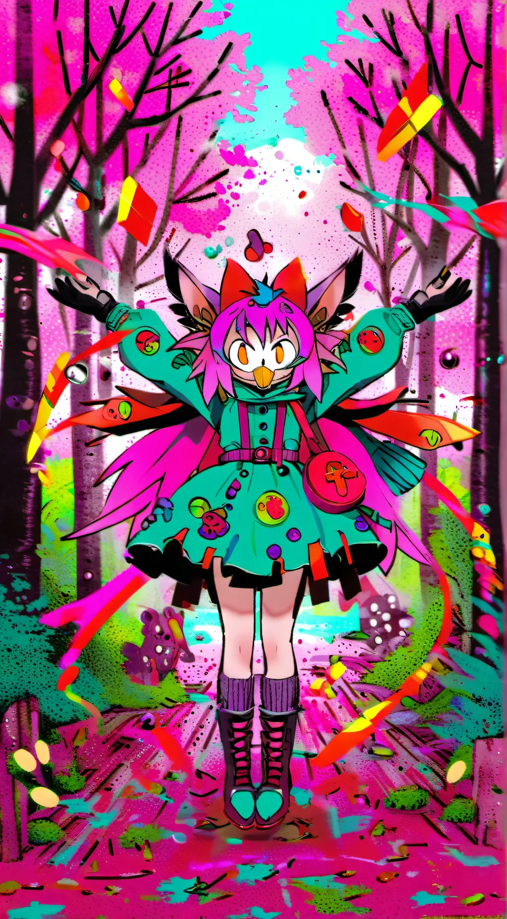 ai character: FAKONA GIRL background