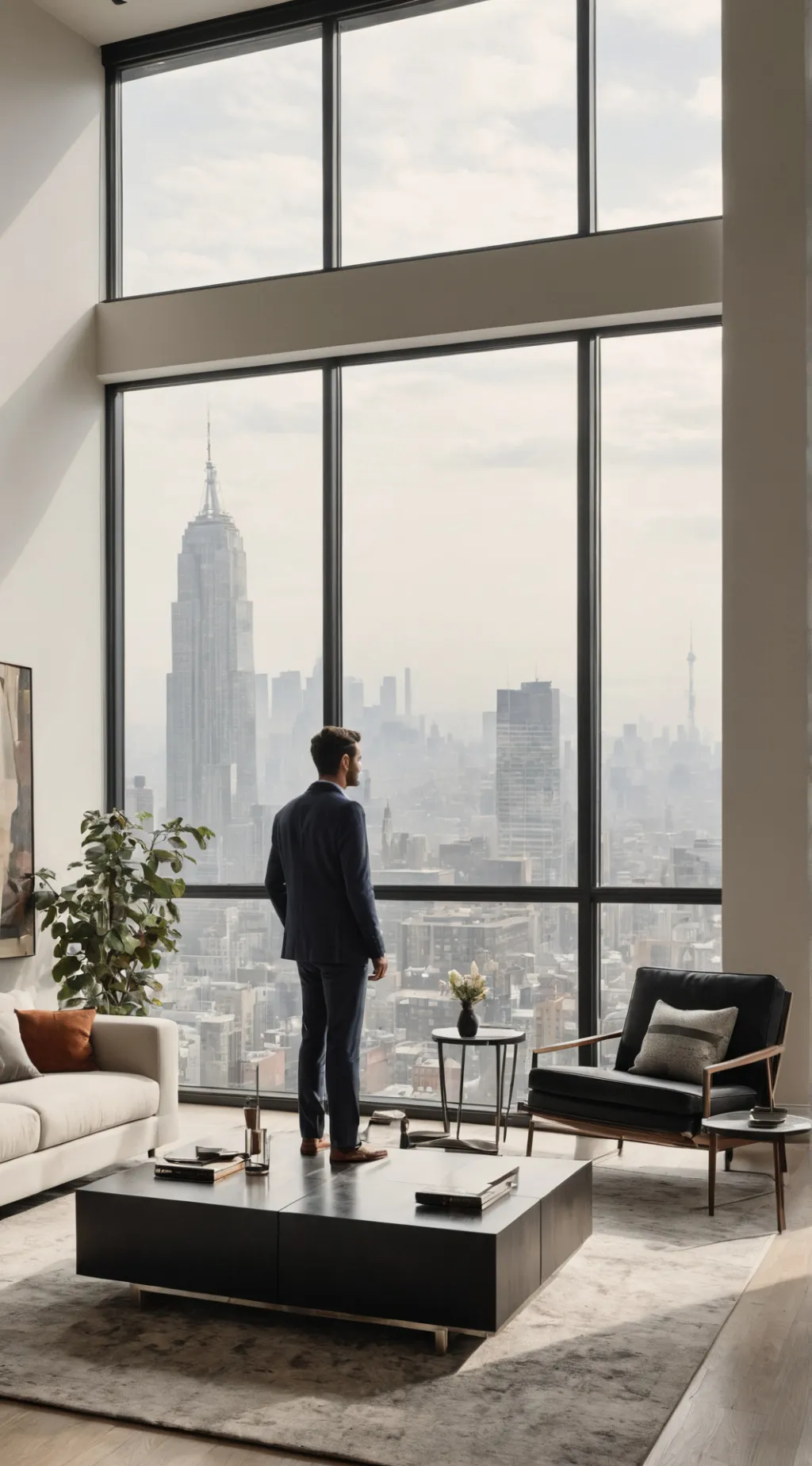 ai character: Man background