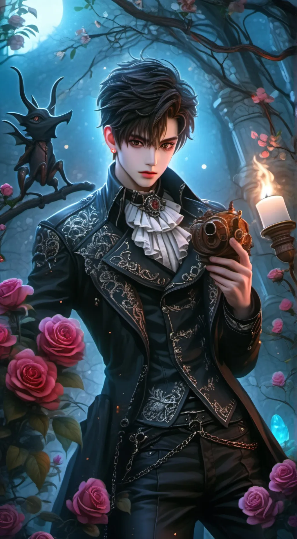 ai character: ♥︎°•~kael~•°♥︎ background