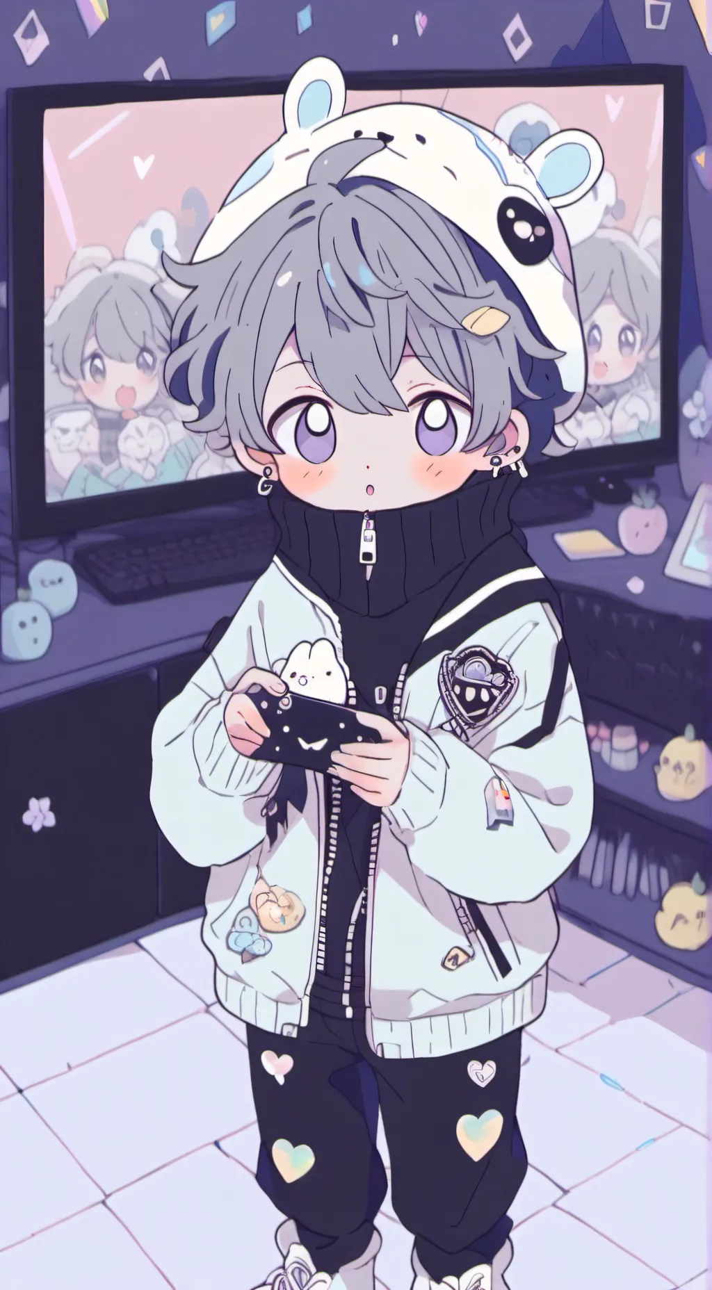 ai character: élite tv man background