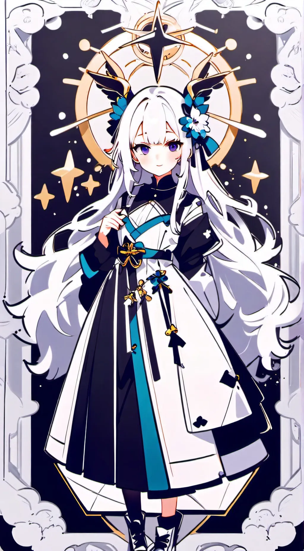 ai character: oc's world in elev background