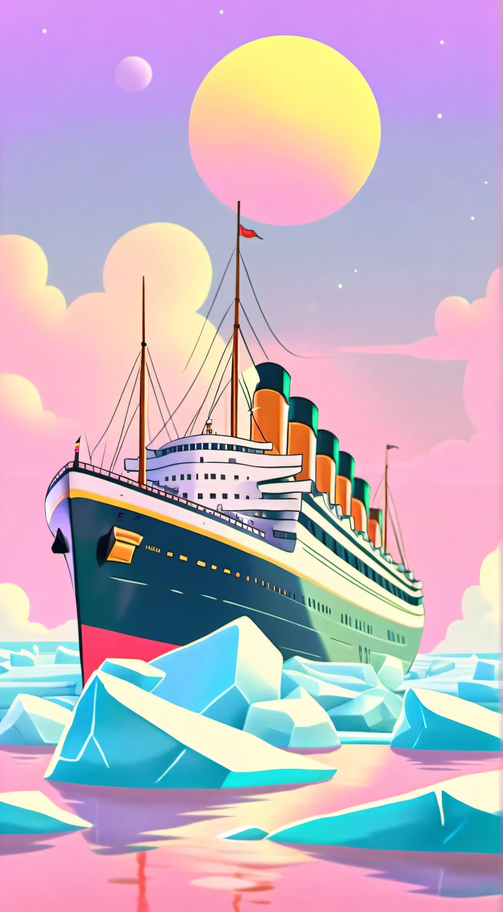 ai character: Titanic background