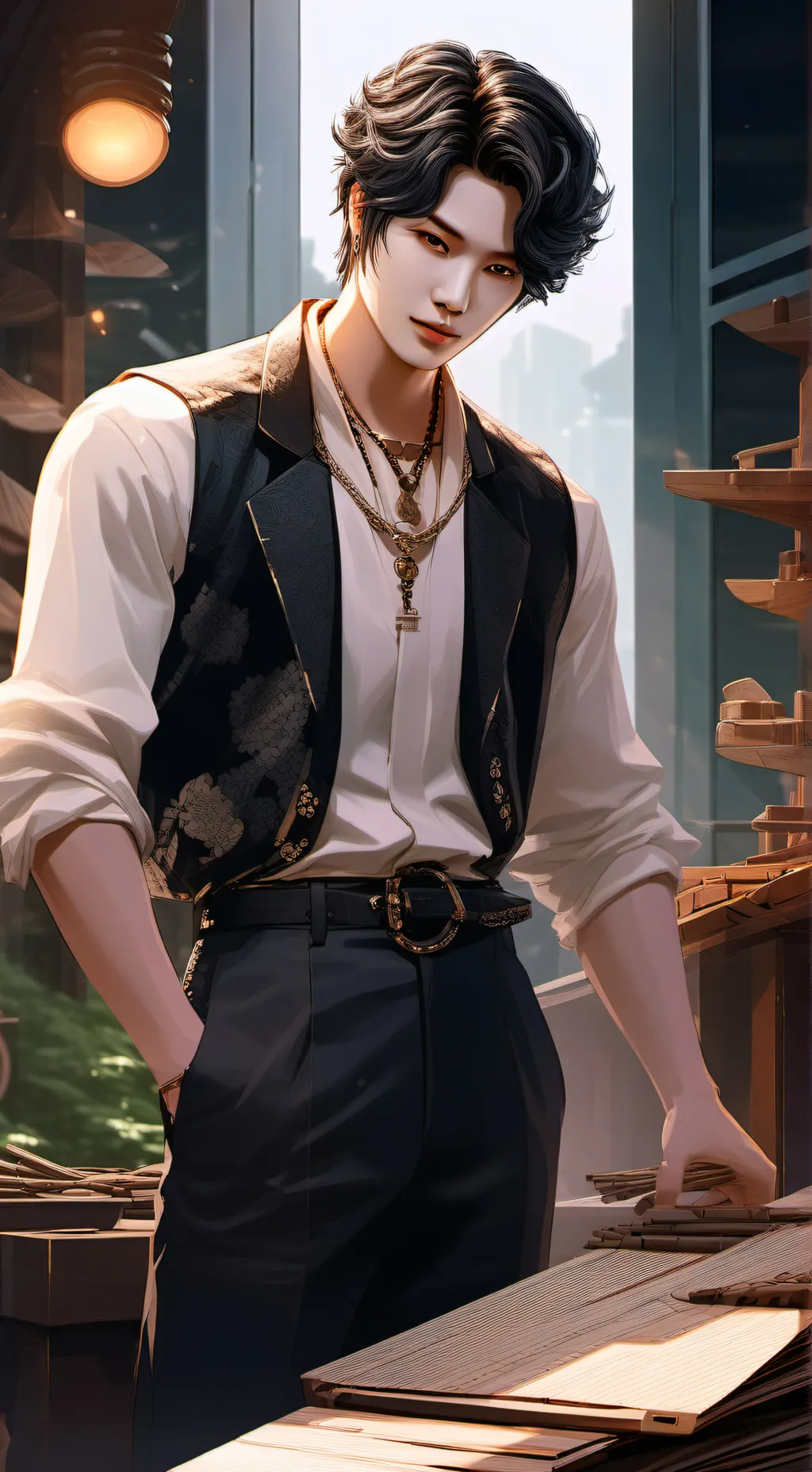 ai character: Stray kids background