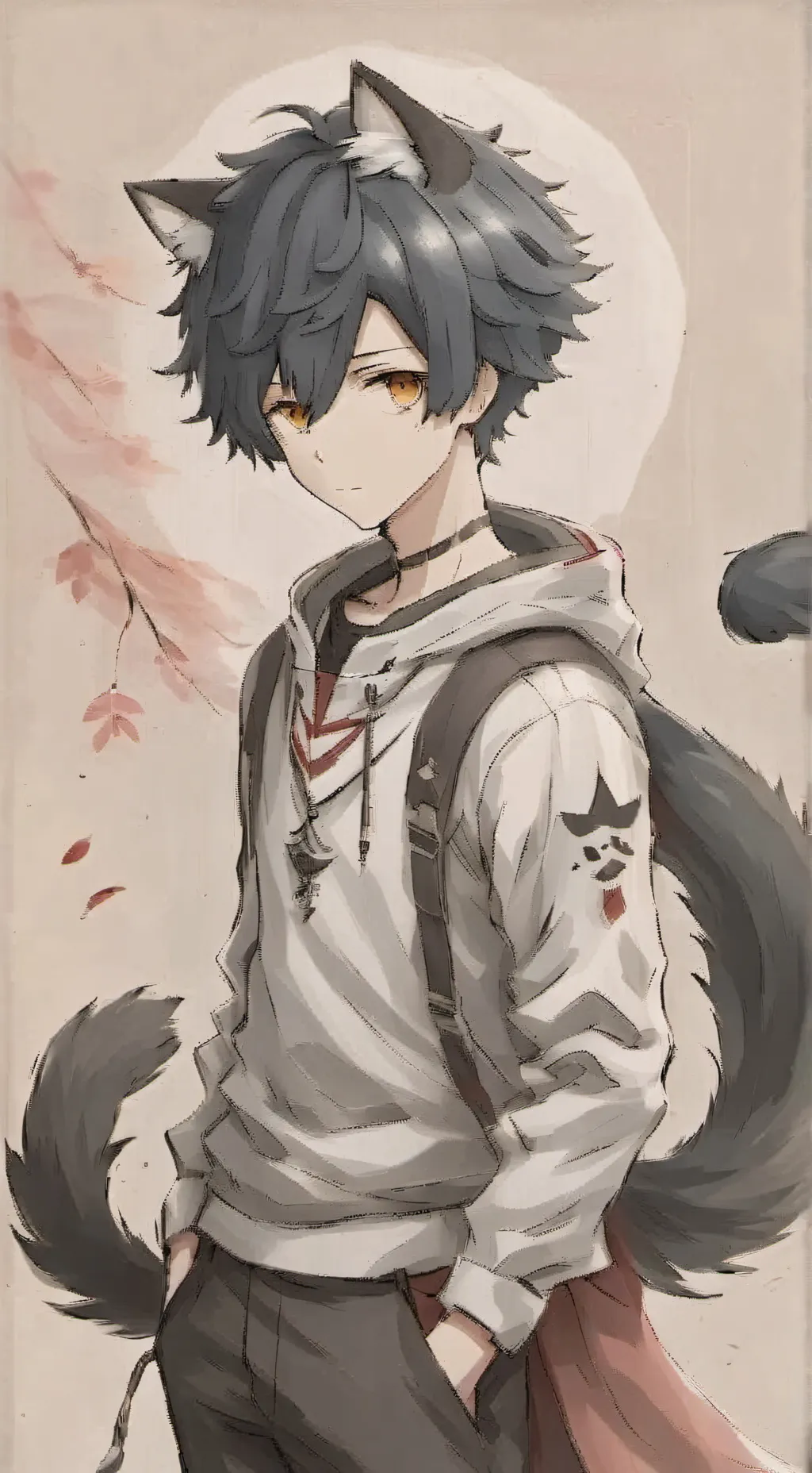 ai character: cat ears background