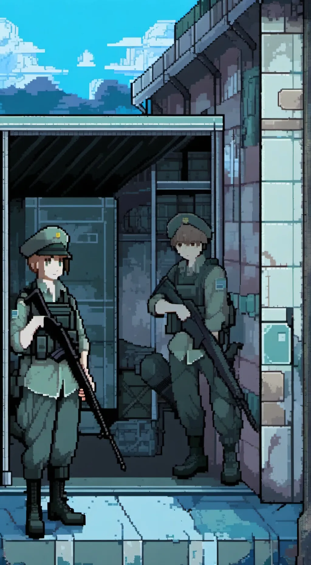 ai character: military platoon background