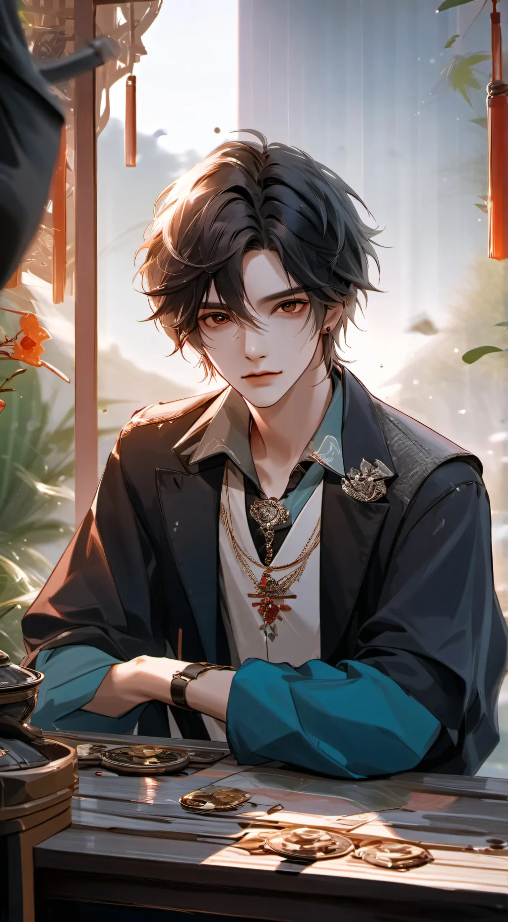 ai character: Phoenix  background