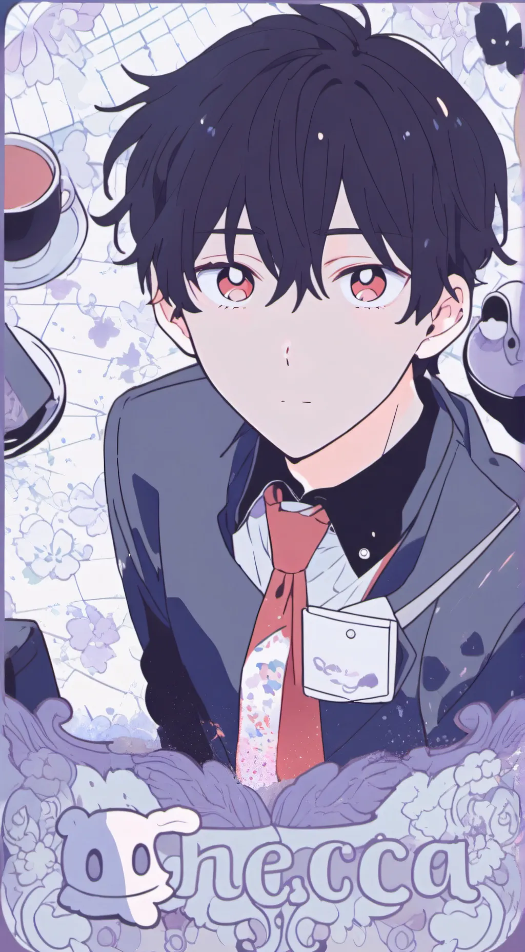 ai character: depre sonriente background