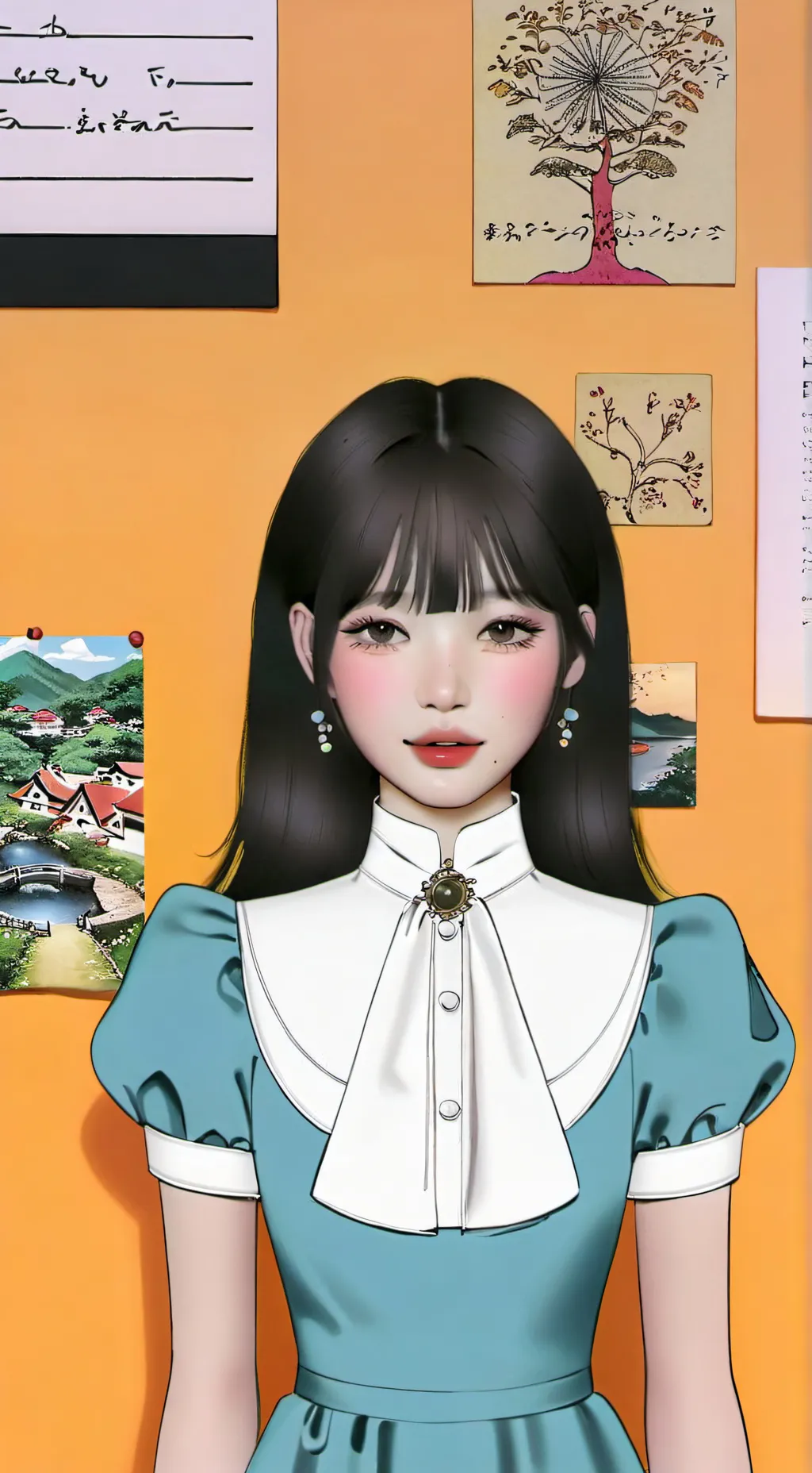 ai character: wonyoung background