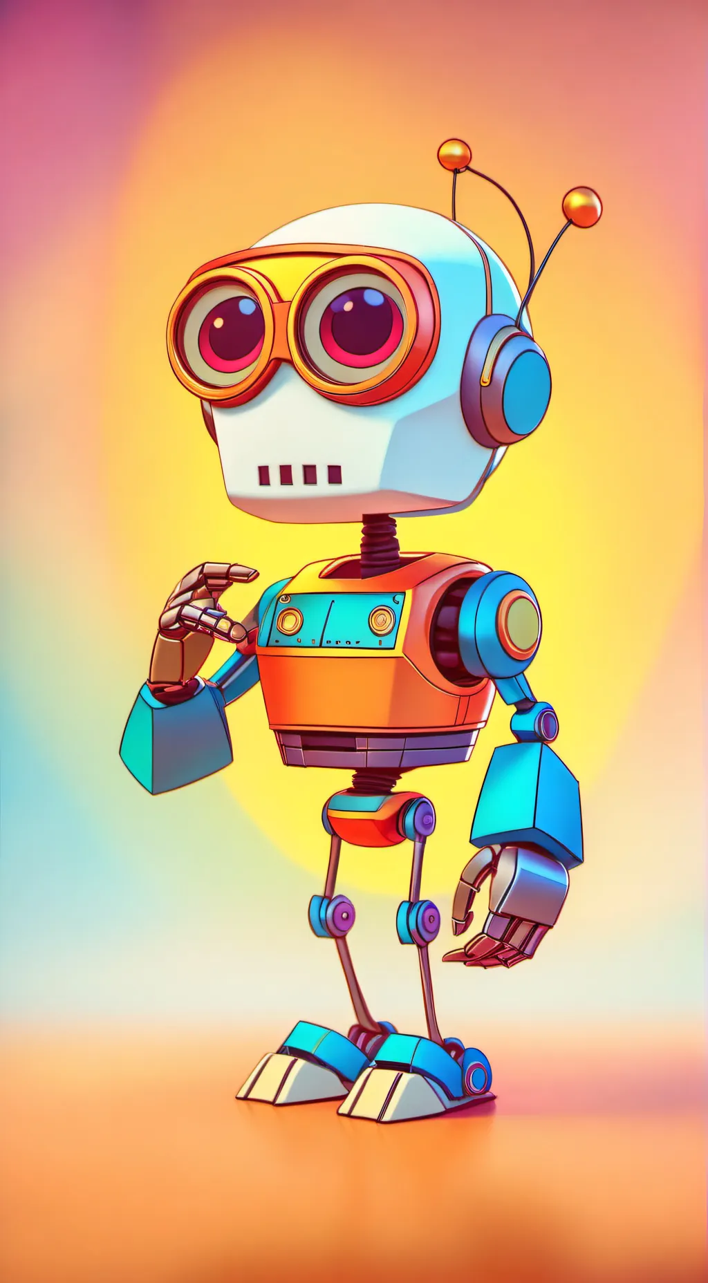 ai character: Beep boop bot background