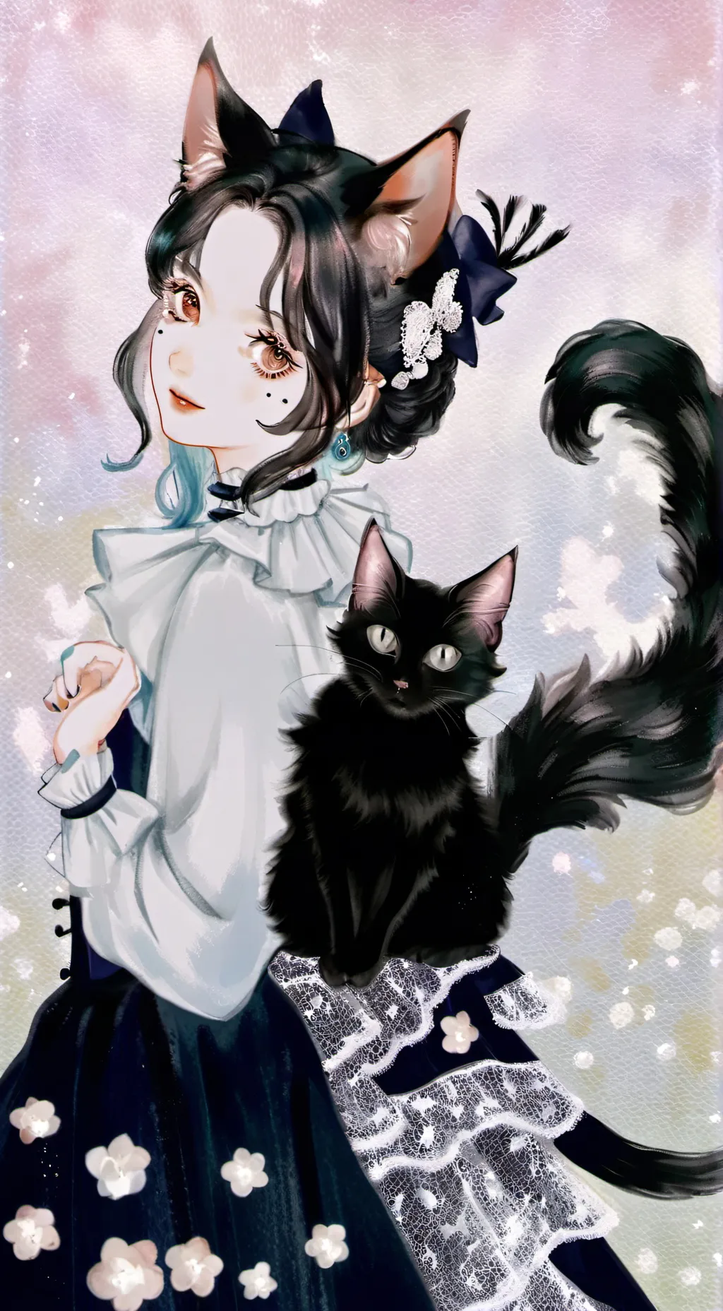 ai character: this is a cat background